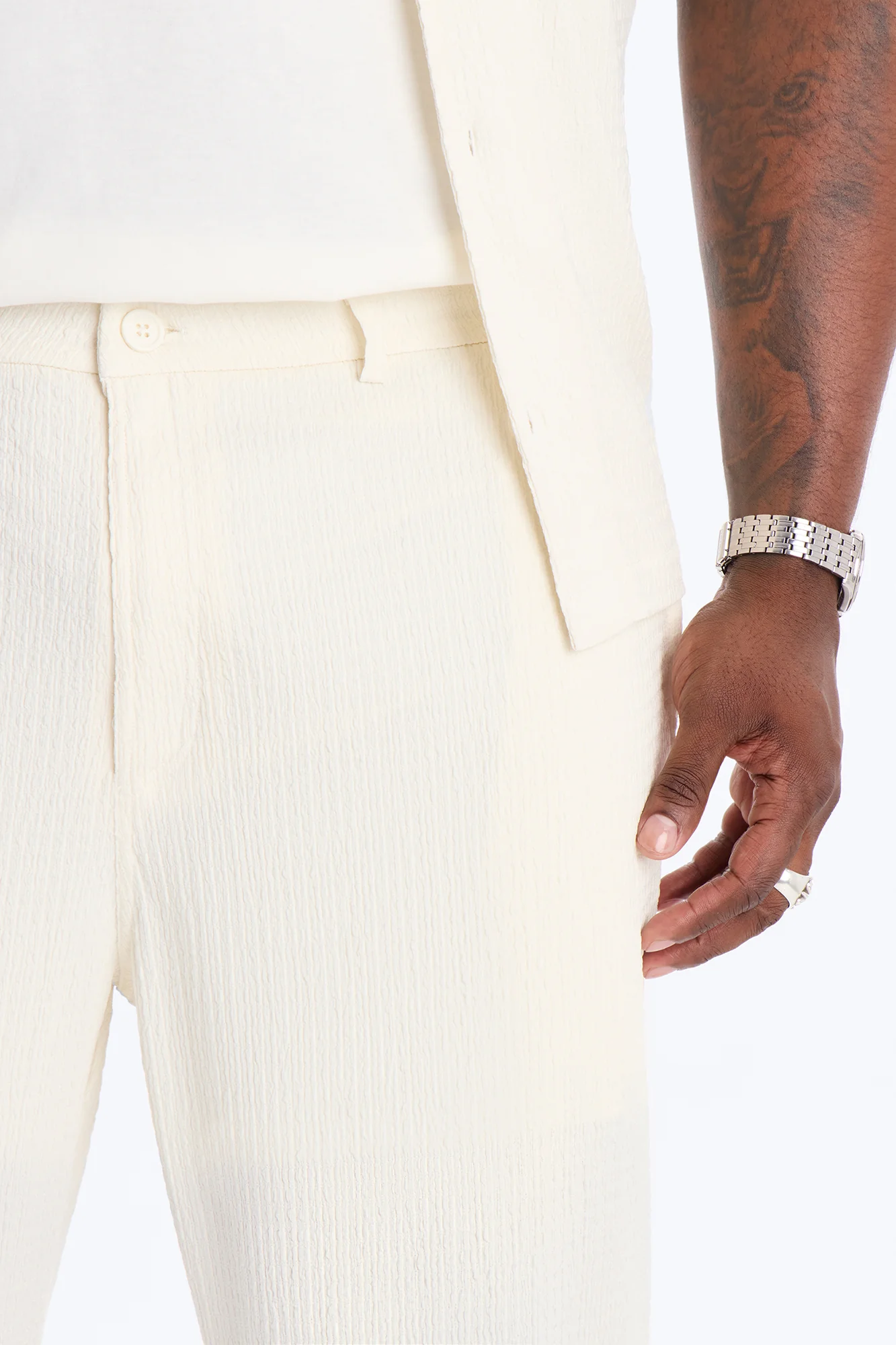 Straight Burton Pant - Off White - Image 7