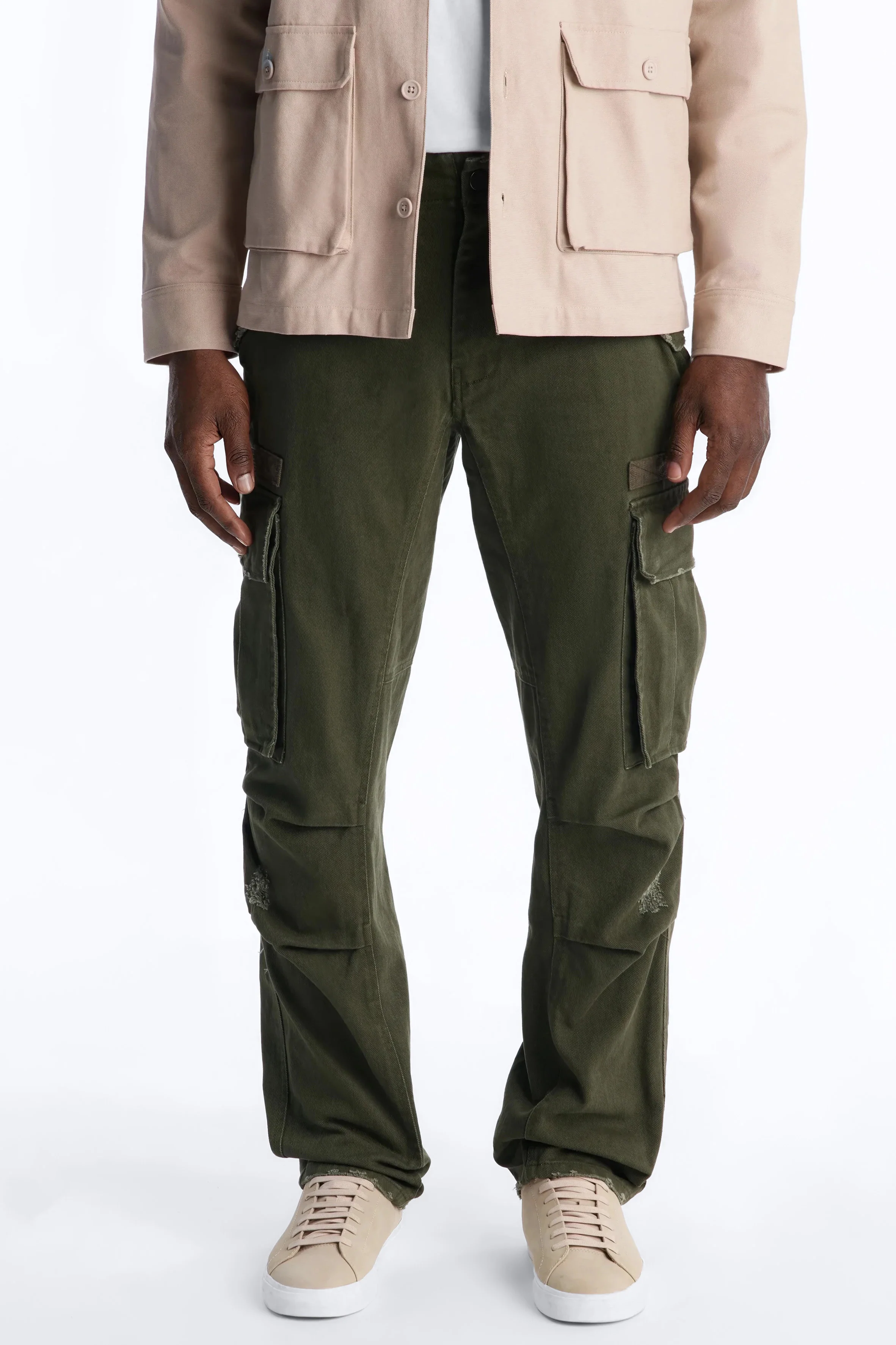 Straight Carter Point Utility Pant - Olive