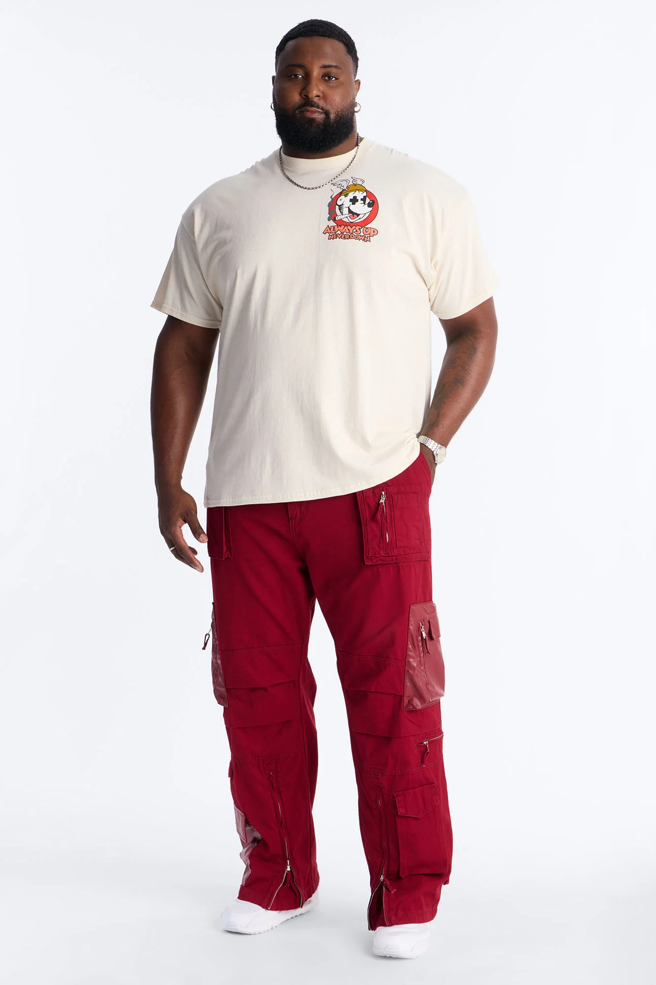 Straight Citadel Expedition Cargo Pant - Red - Image 7