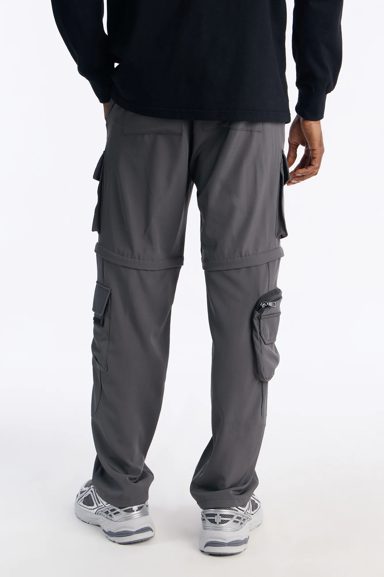 Straight Convertible Turning Point Utility Cargo Pant - Grey - Image 5