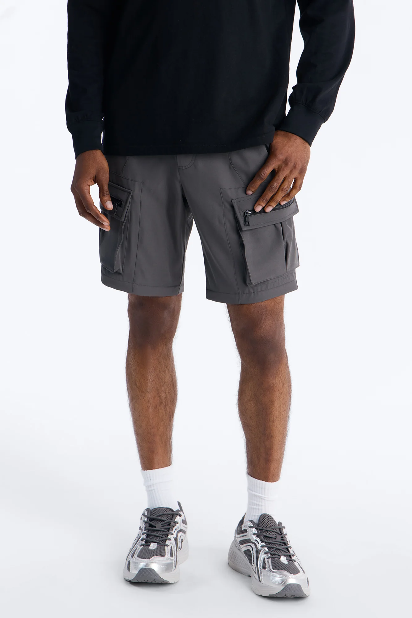 Straight Convertible Turning Point Utility Cargo Pant - Grey - Image 6