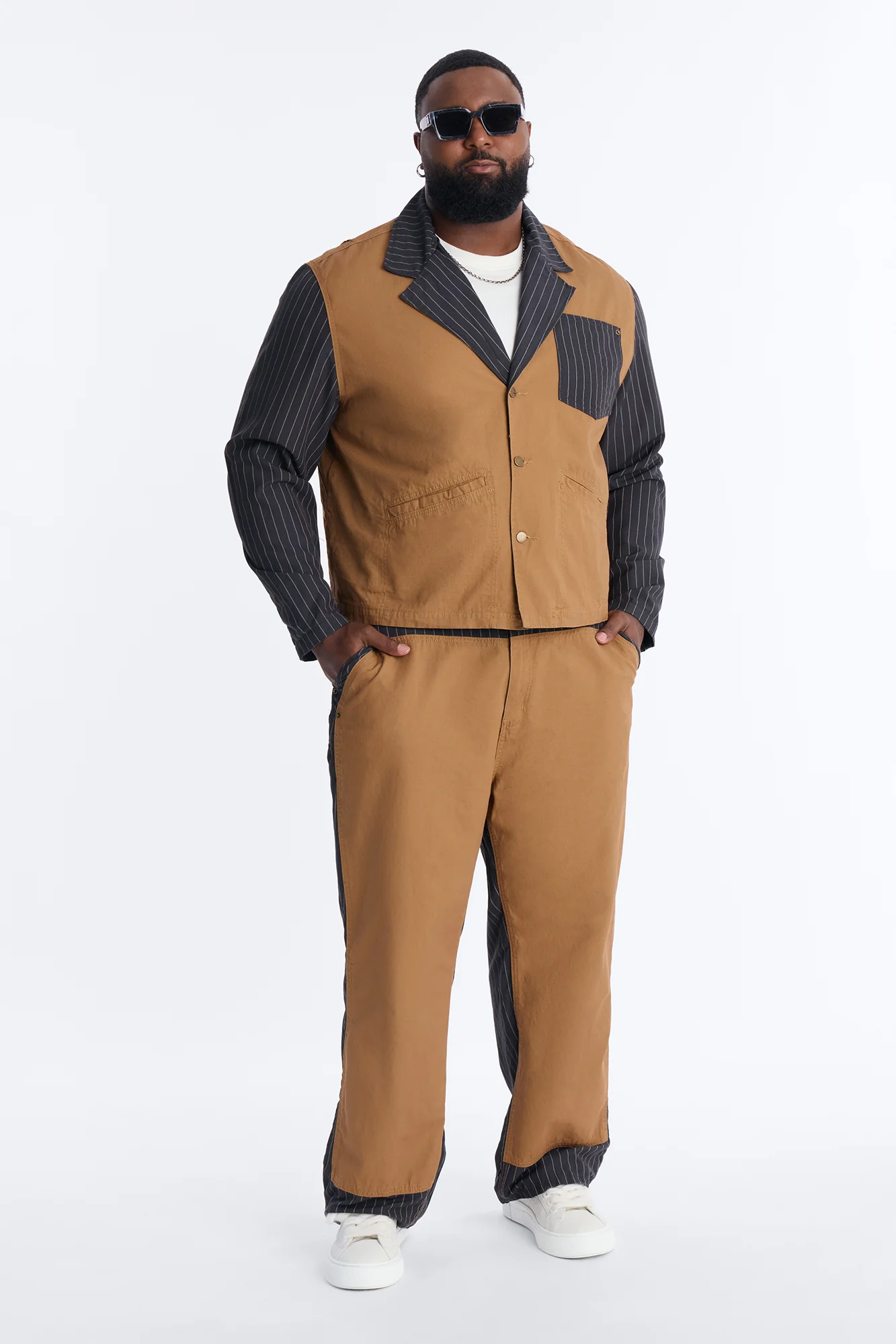 Straight Creators Studio Trouser - Tan - Image 5