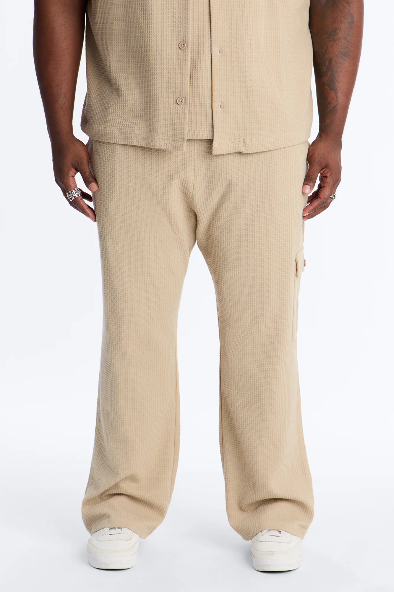 Straight Culver City Waffle Knit Pant - Stone - Image 5