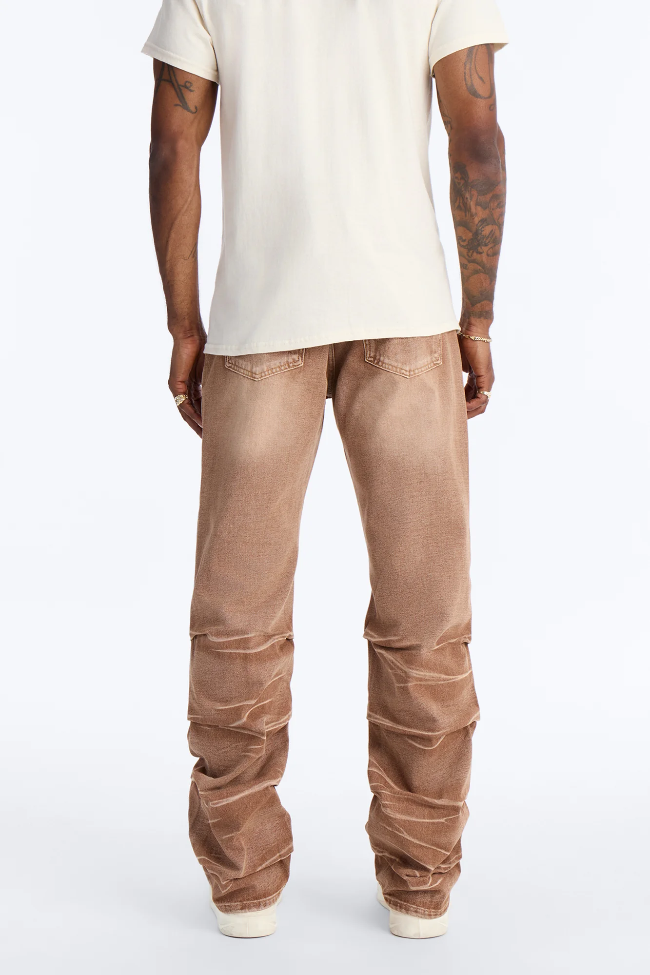 Straight Down The Street Ripped Jeans - Dark Brown - Image 5