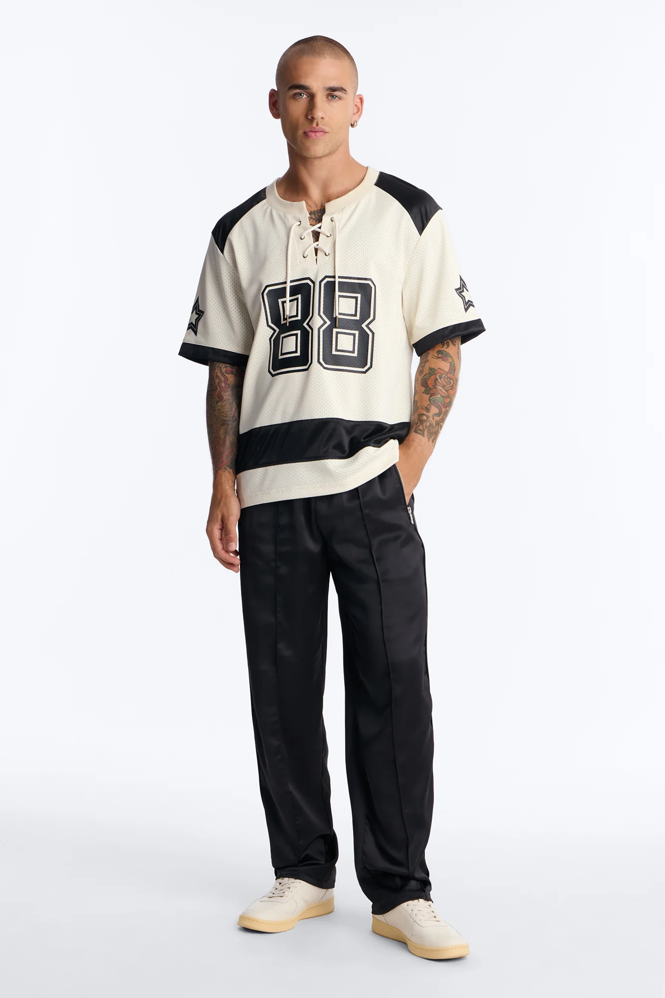 Straight Dusk Till Satin Pant - Black - Image 2
