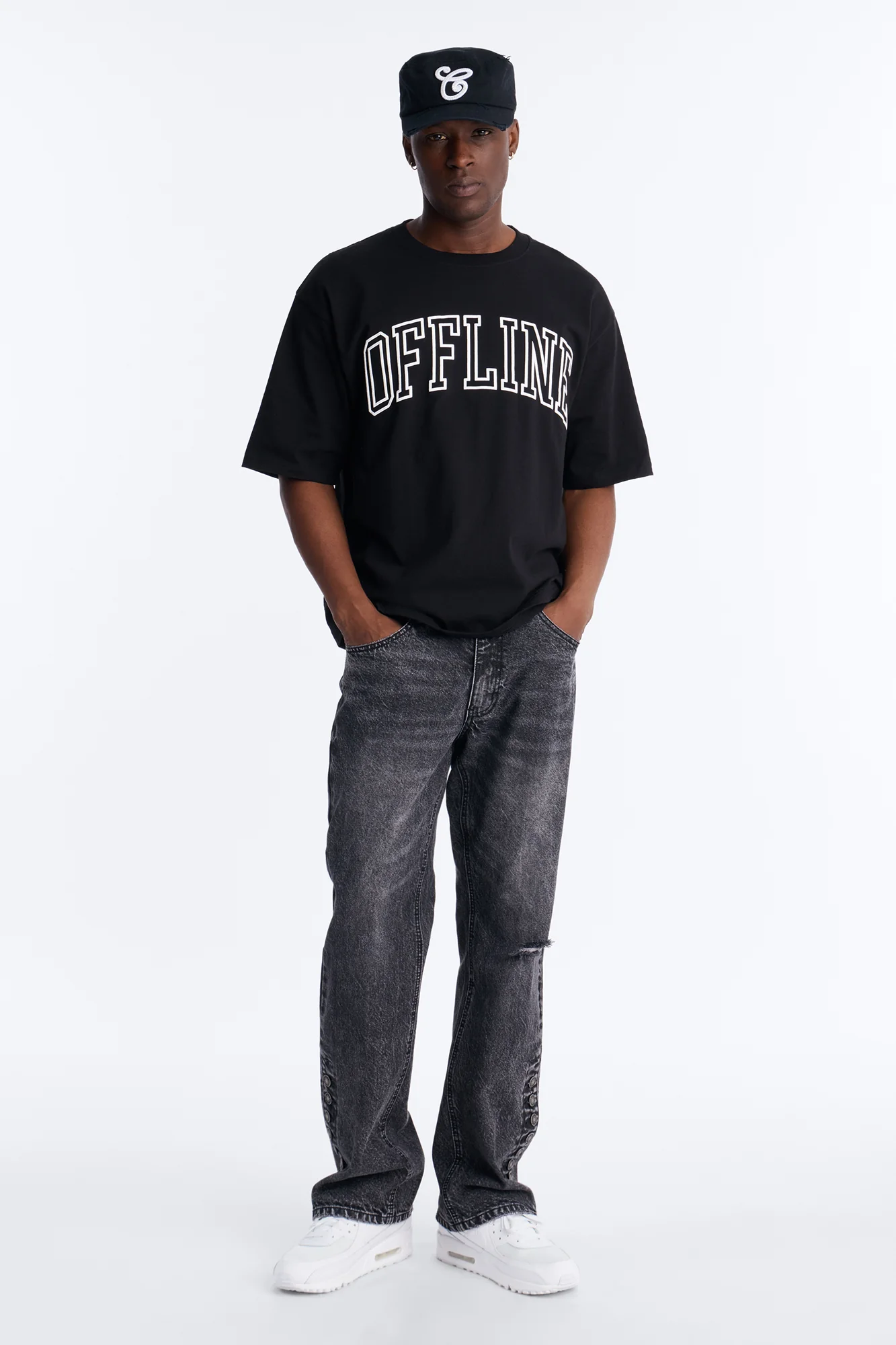 Straight Flare Easy Partner Jean - Black - Image 2