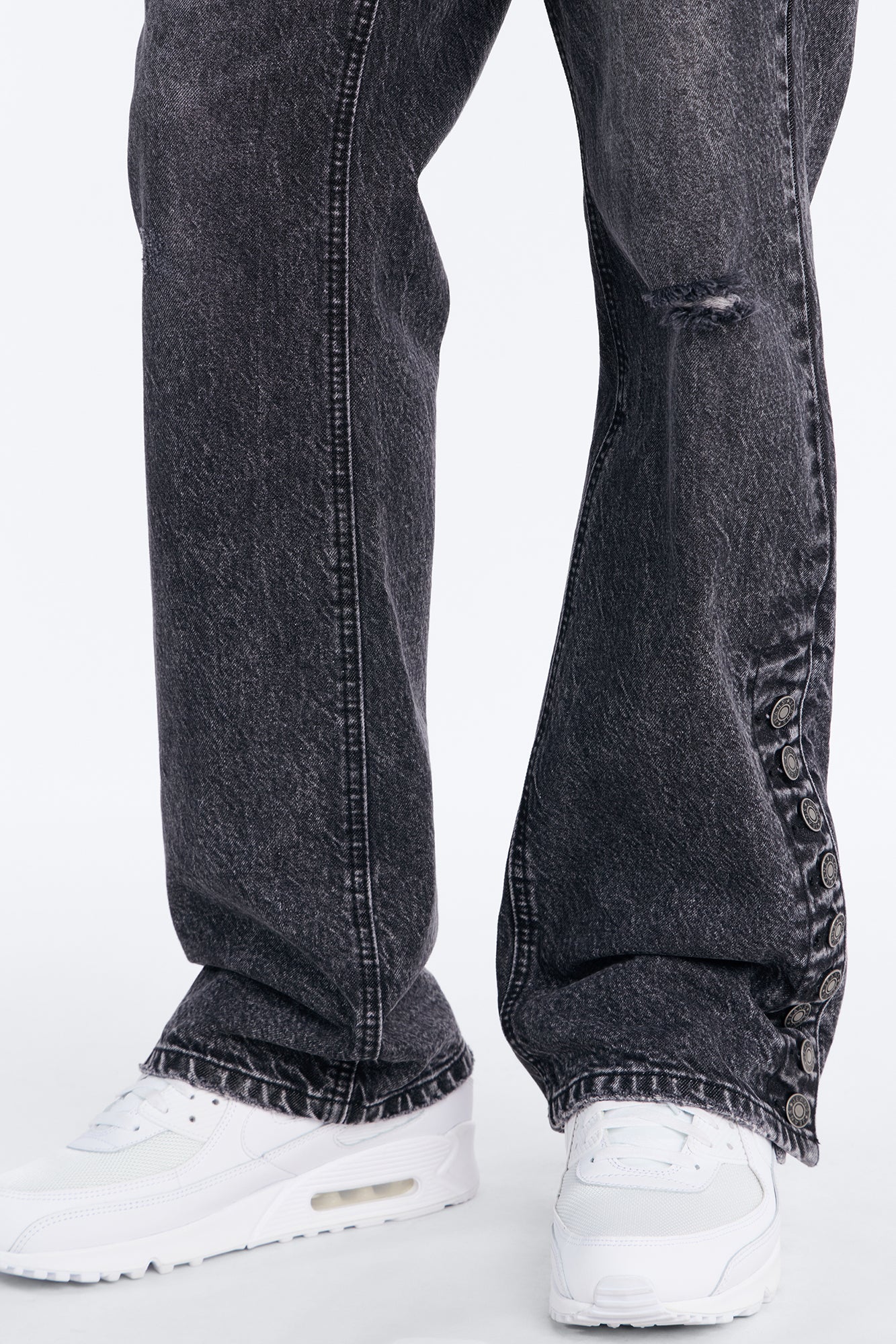 Straight Flare Easy Partner Jean - Black - Image 4