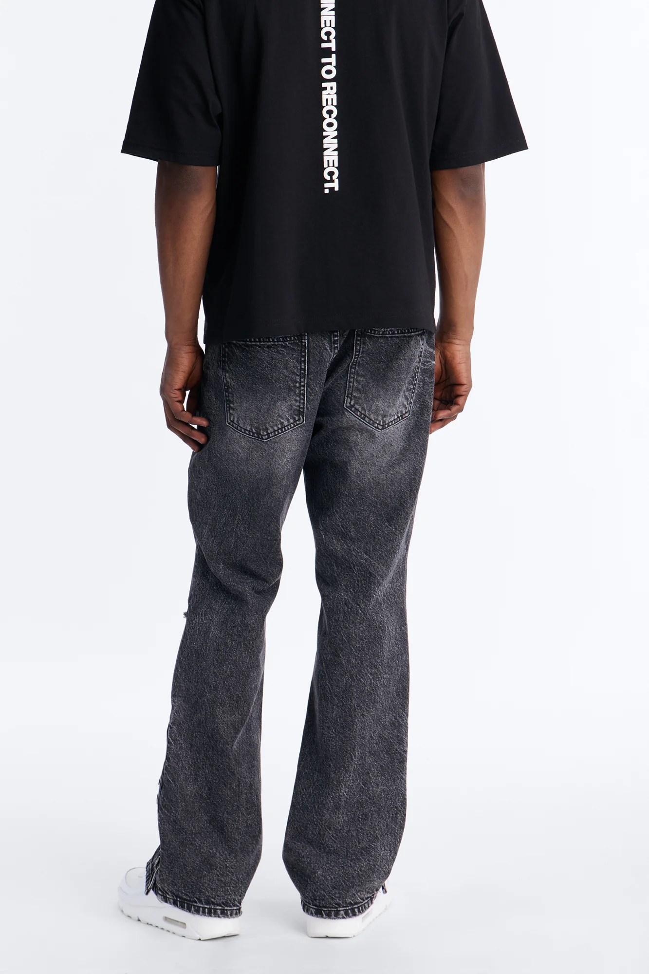 Straight Flare Easy Partner Jean - Black - Image 5
