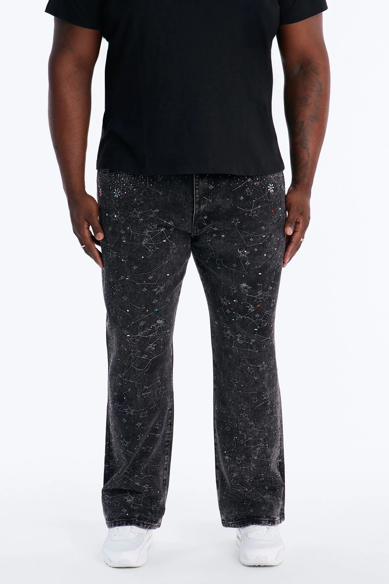 Straight Flare Eclipse Jean - Black Wash - Image 5