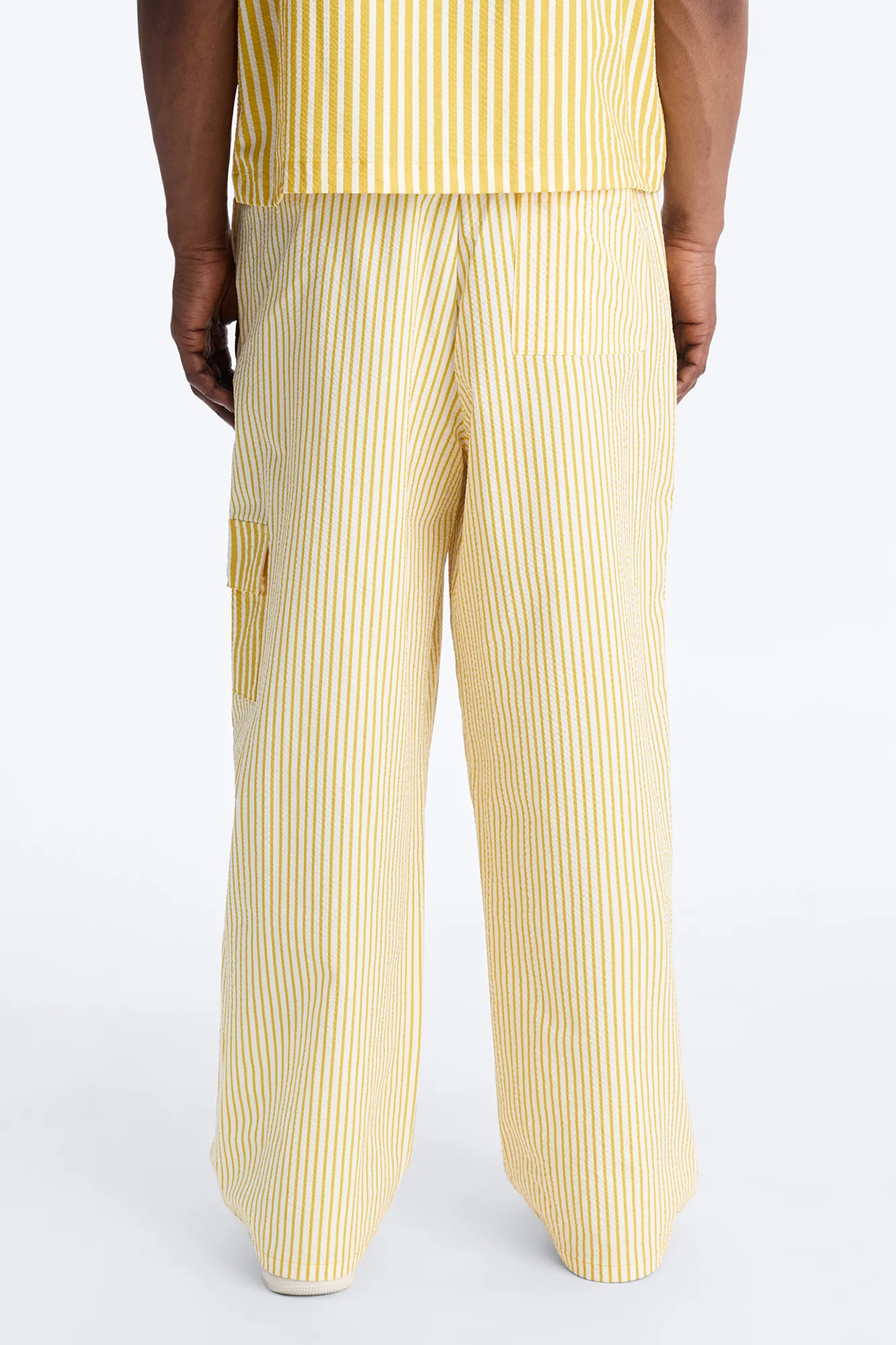 Straight Passion Stripe Seersucker Pant - Yellow - Image 5