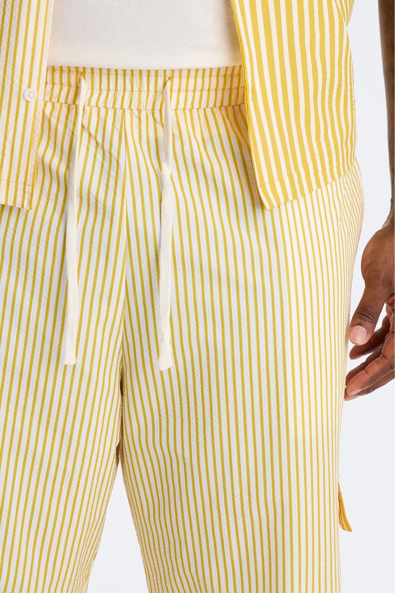 Straight Passion Stripe Seersucker Pant - Yellow - Image 8
