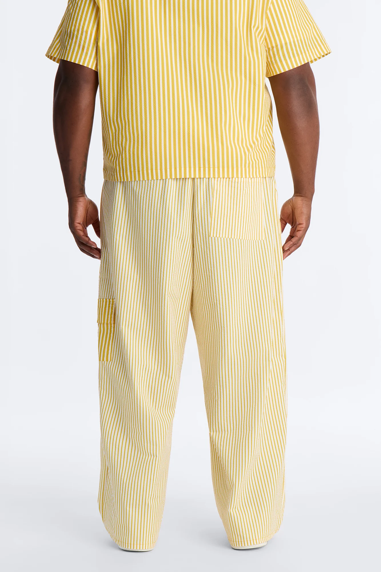 Straight Passion Stripe Seersucker Pant - Yellow - Image 9