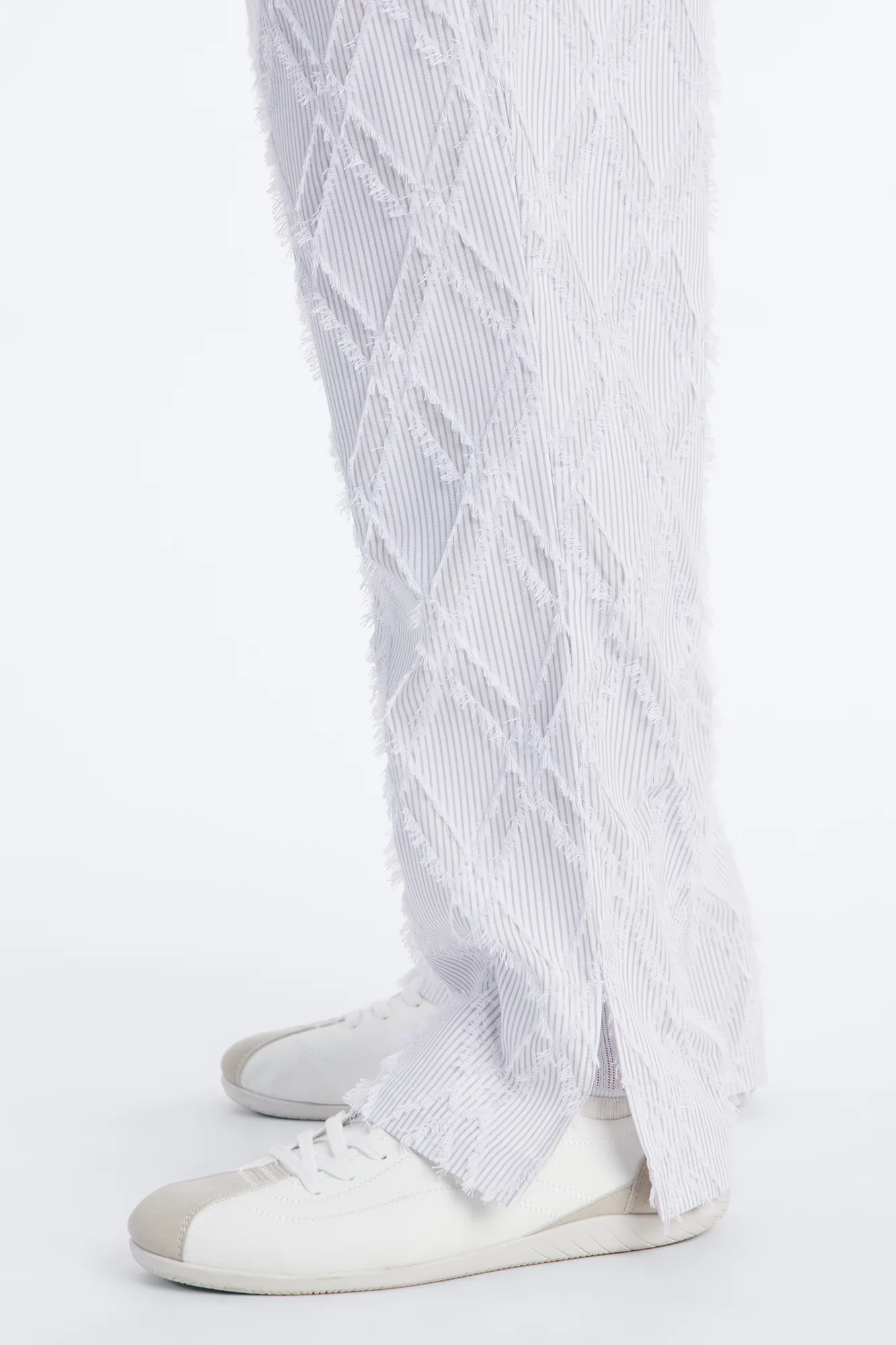 Straight Sahara Stripe Pant - White - Image 4