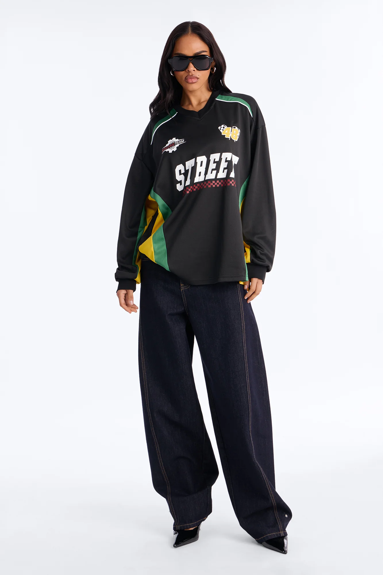 Street Racing Long Sleeve Jersey - Black - Image 2