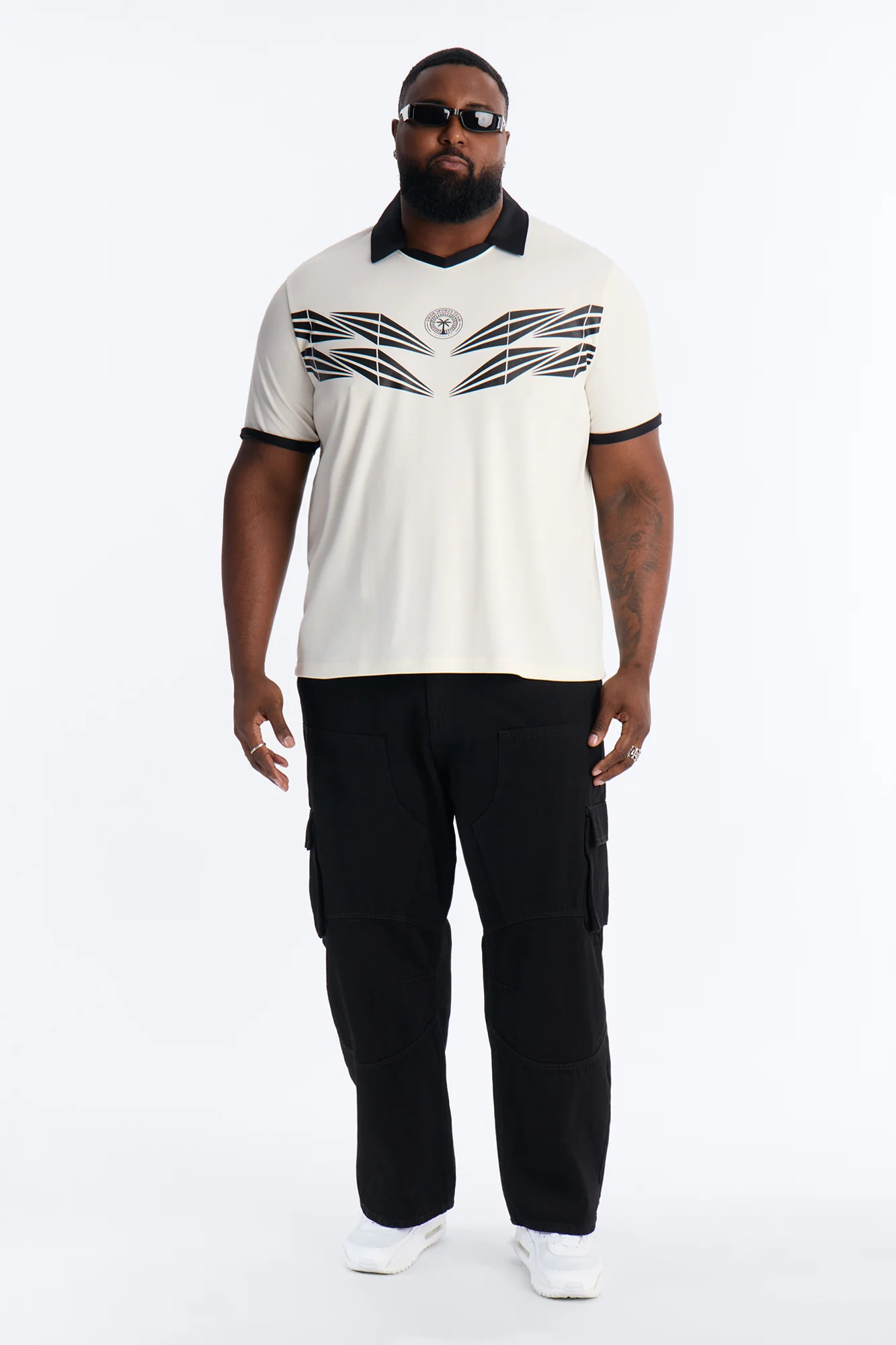 SWDR Johnny Collar Polo - Off White - Image 5