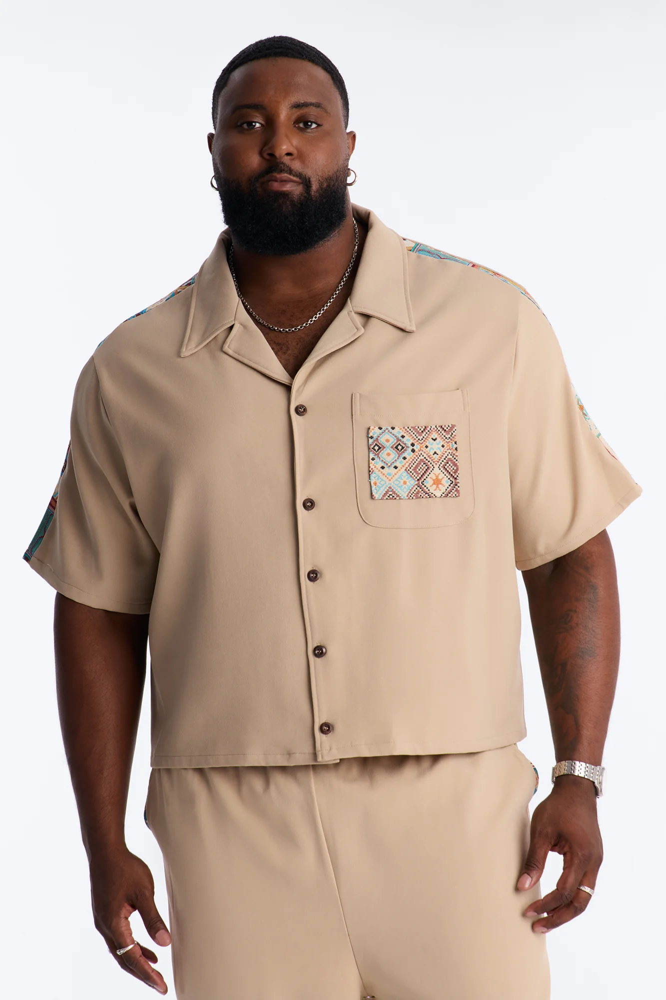Suburban Rebel Button Up Shirt - Multi Color - Image 5