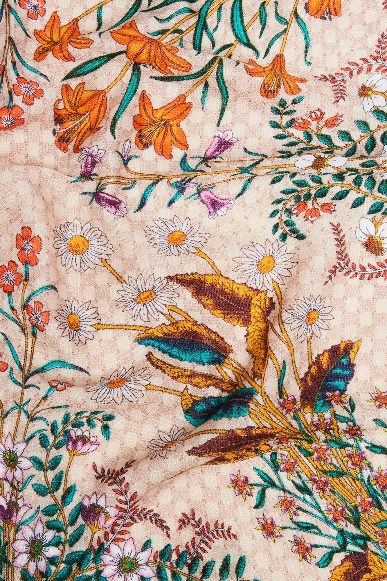 Such A Spring Floral Head Scarf - Rust - Image 4