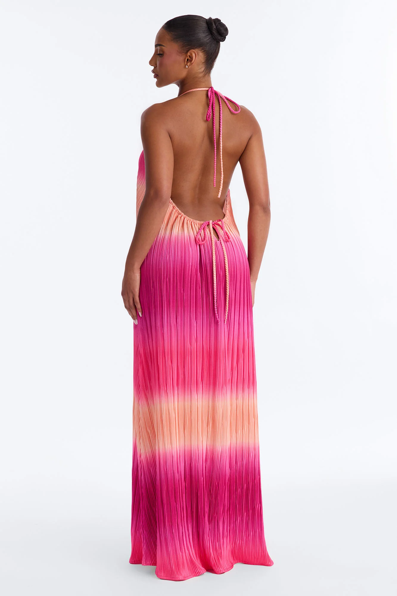 Summer Bliss Plisse Maxi Dress - Pink/combo - Image 4