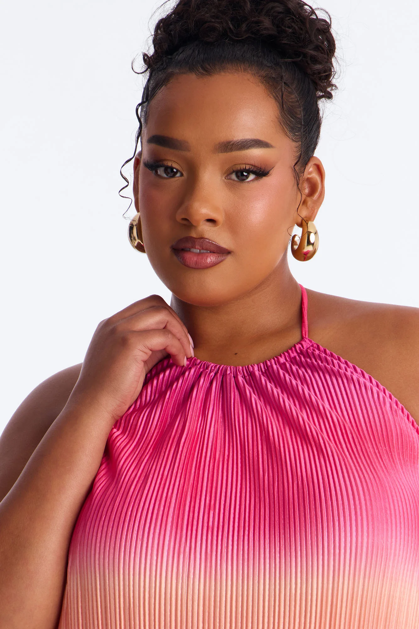 Summer Bliss Plisse Maxi Dress - Pink/combo - Image 7