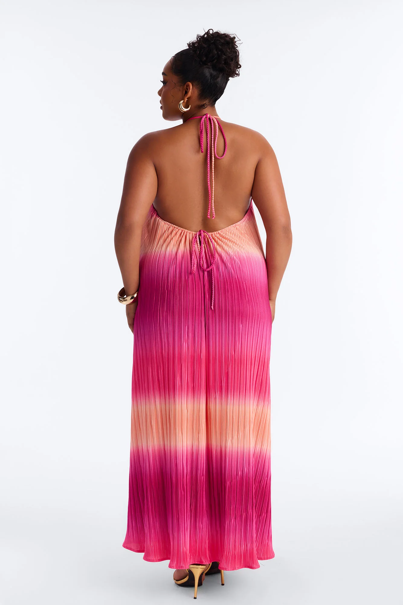 Summer Bliss Plisse Maxi Dress - Pink/combo - Image 8