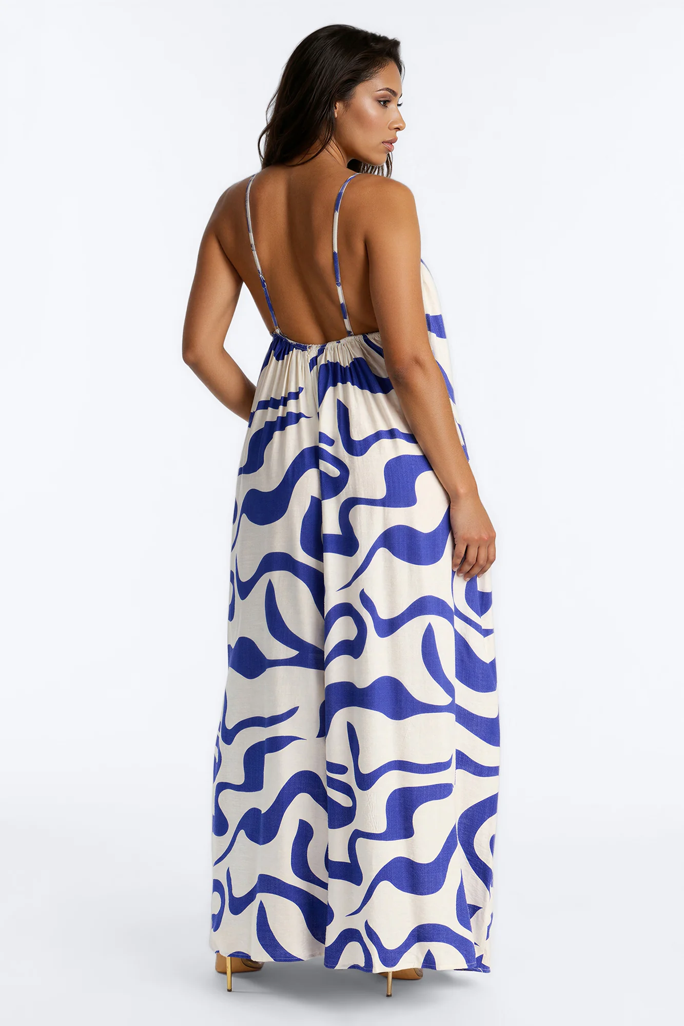 Summer Btreeze Wide Leg Jumpsuit - Blue - Image 3