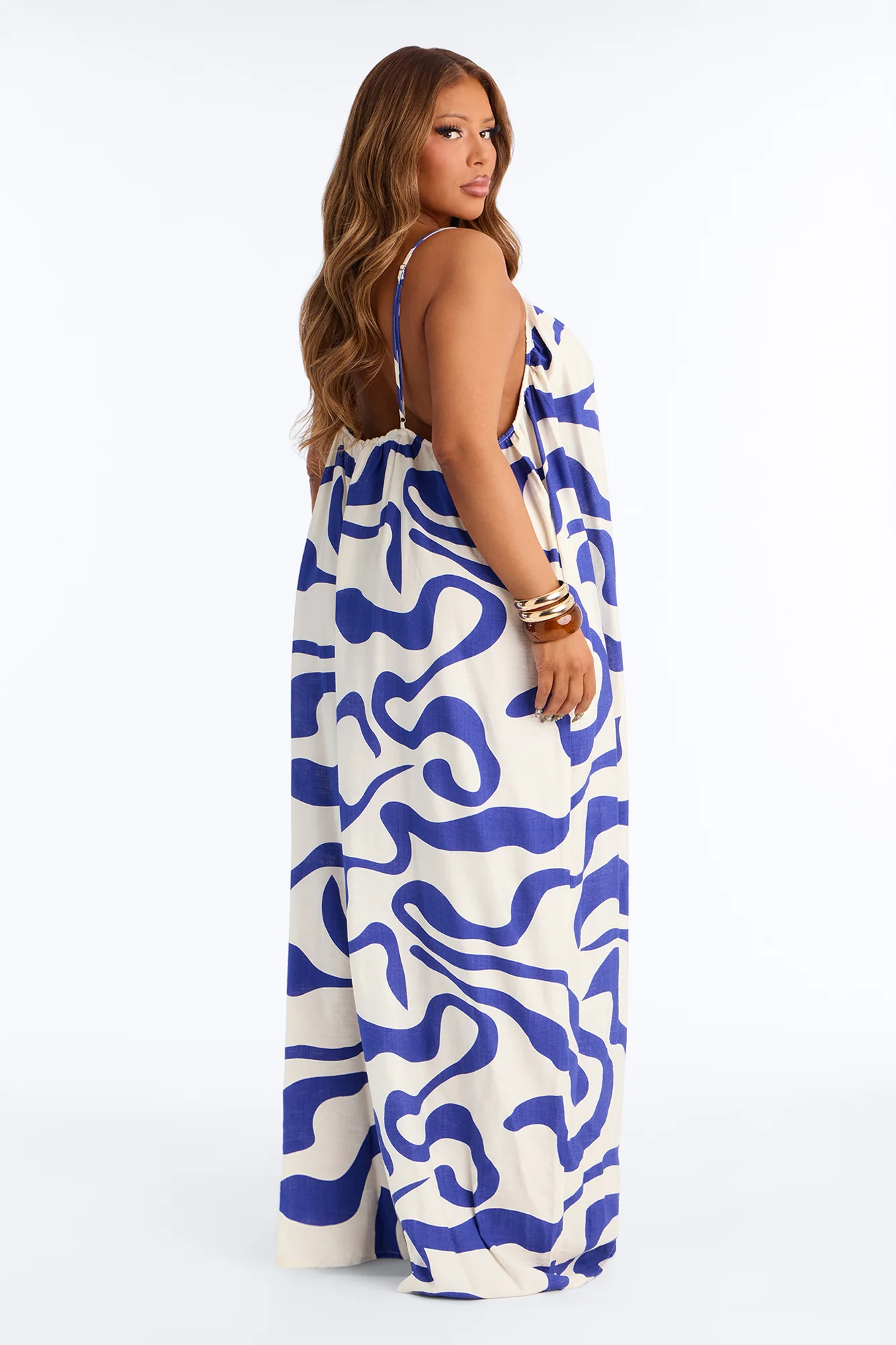 Summer Btreeze Wide Leg Jumpsuit - Blue - Image 7