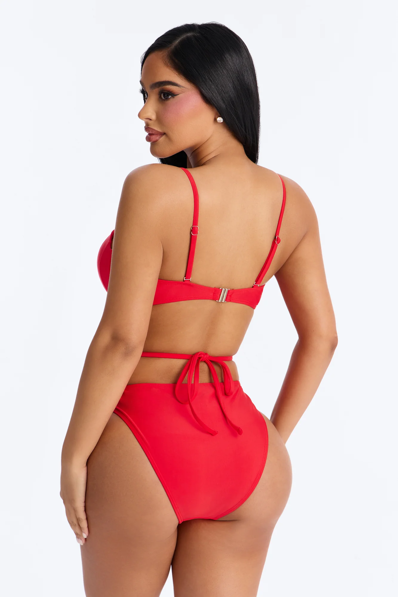 Summer Forever 1 Piece Swimsuit - Red - Image 3