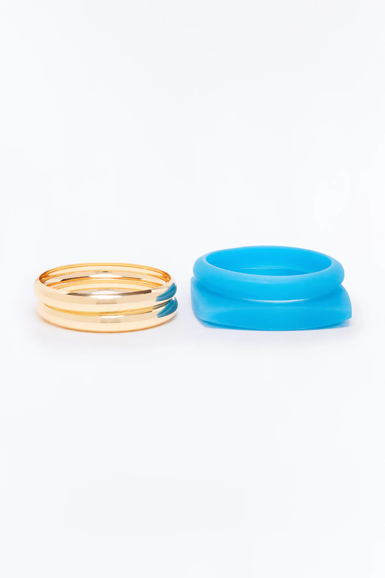 Summer Tides 4 Piece Bracelet Set - Gold/Blue - Image 3