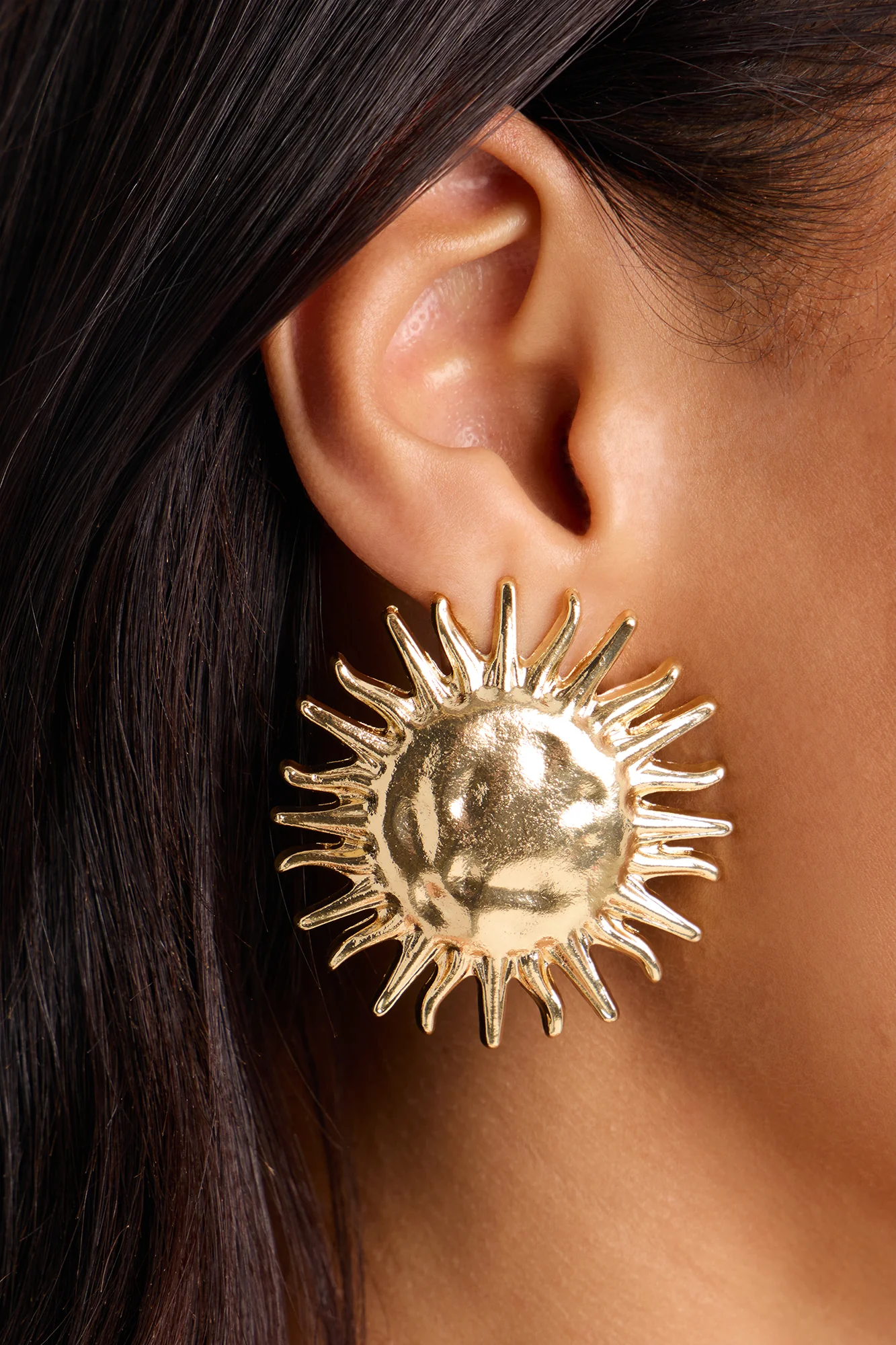 Sun Bathing Necklace And Earring Set - Gold - Image 3