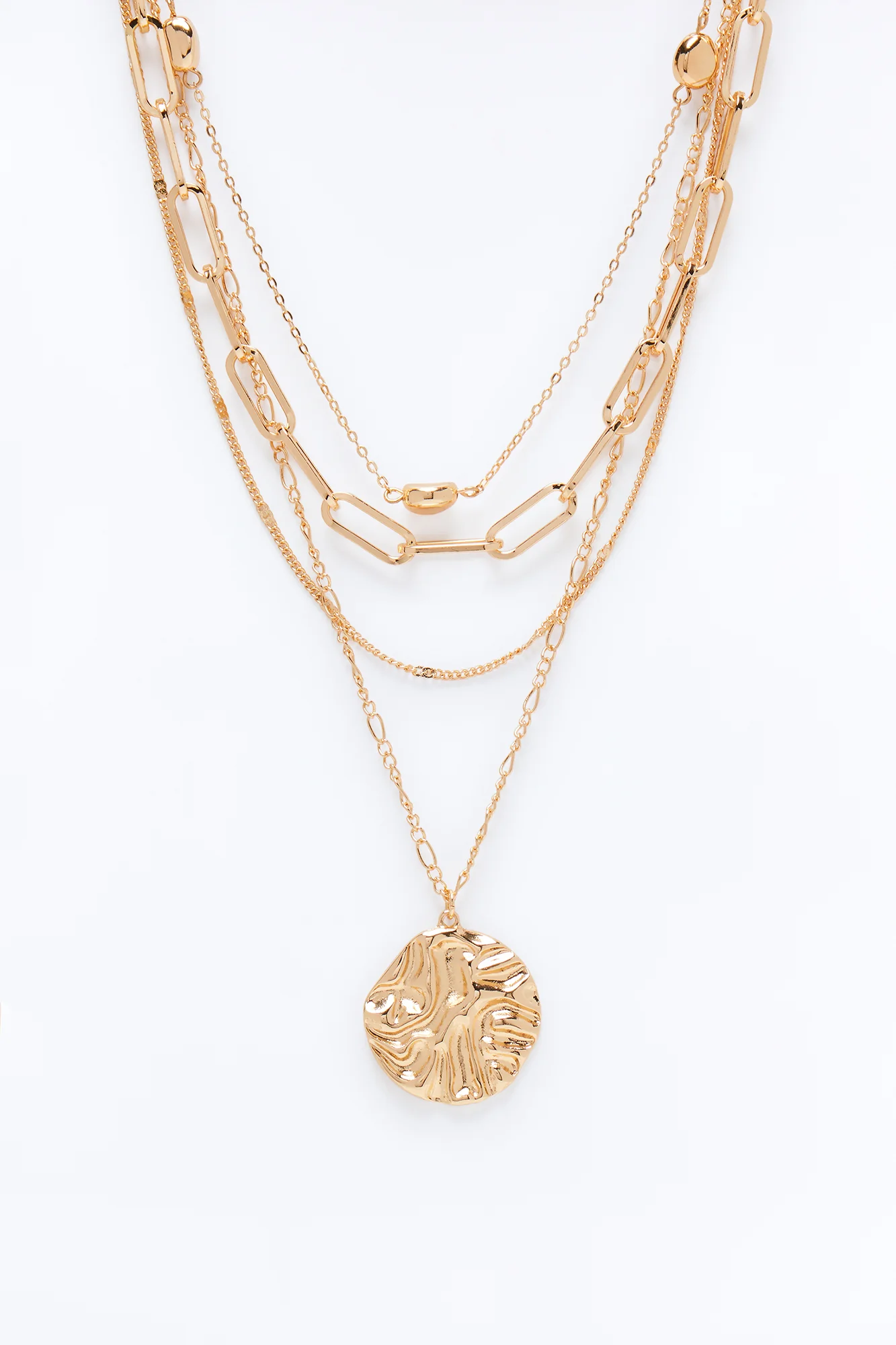 Sun Horizon Layered Necklace - Gold - Image 3