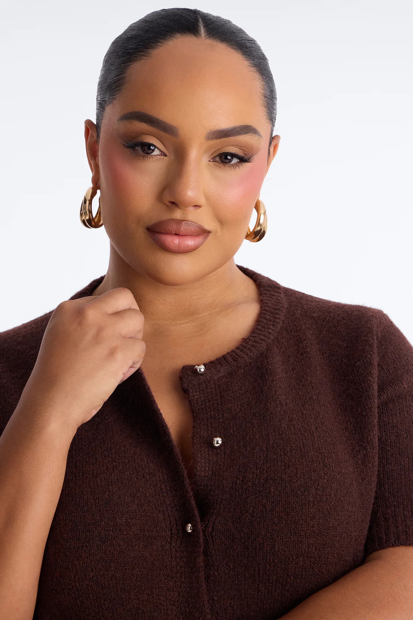 Sunday Brunch Sweater Top - Chocolate - Image 7