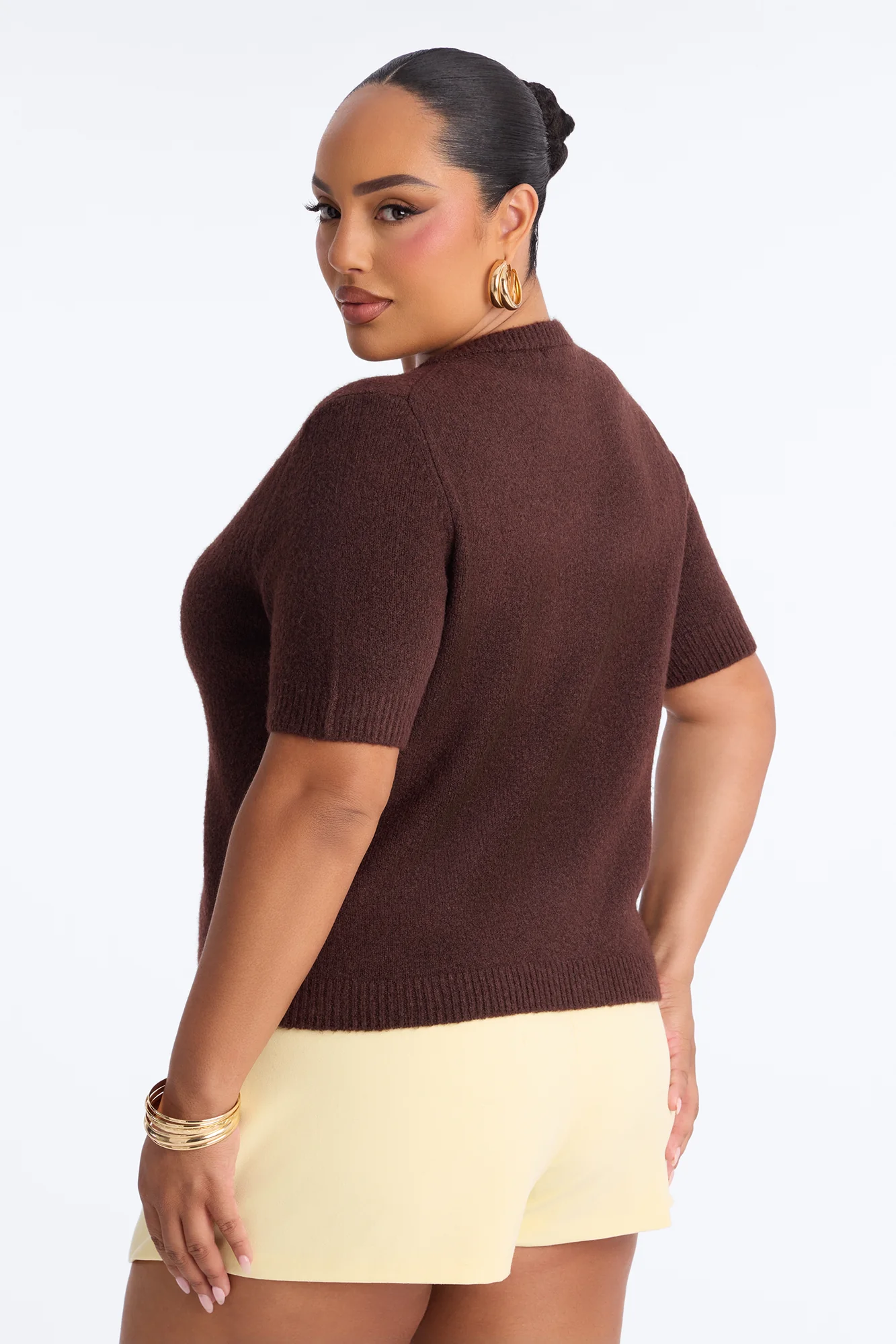 Sunday Brunch Sweater Top - Chocolate - Image 8