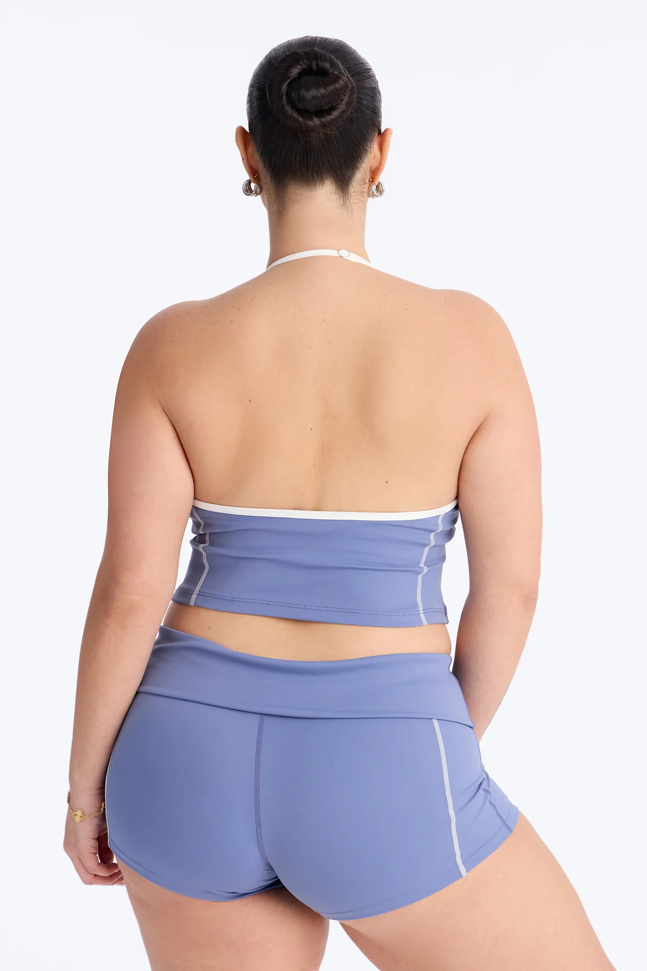 Sunday Errands Biker Short Set - Slate Blue - Image 8