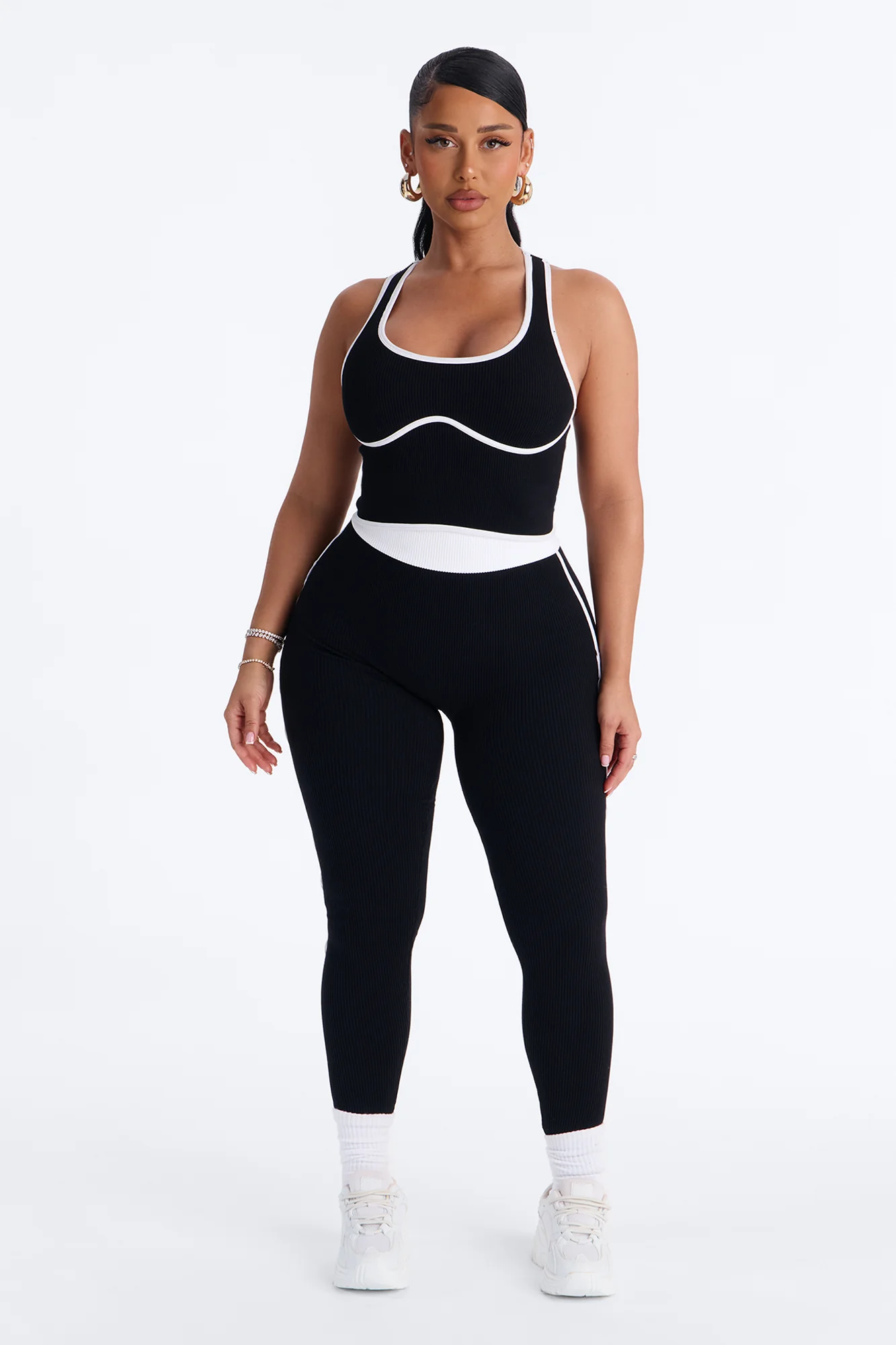 Sunday Mood Seamless Legging Set - Black