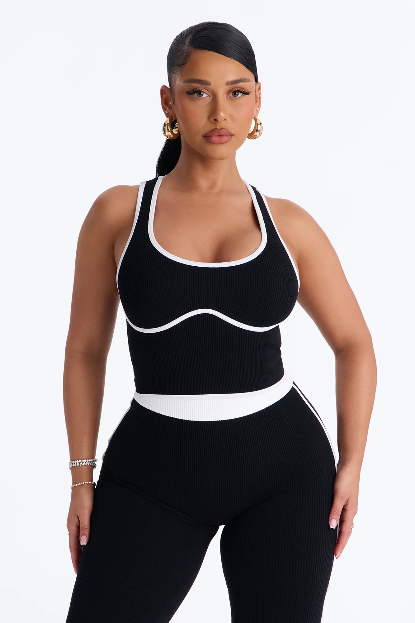 Sunday Mood Seamless Legging Set - Black - Image 2