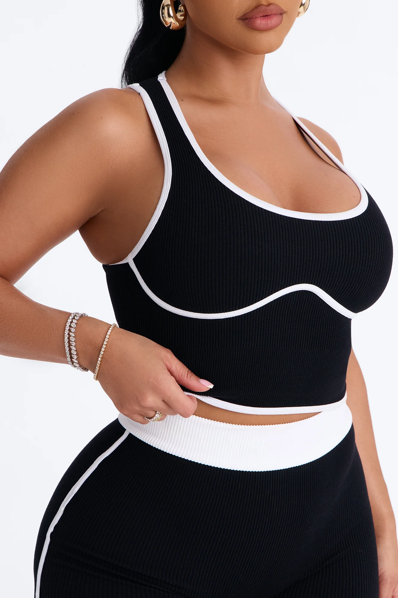 Sunday Mood Seamless Legging Set - Black - Image 3