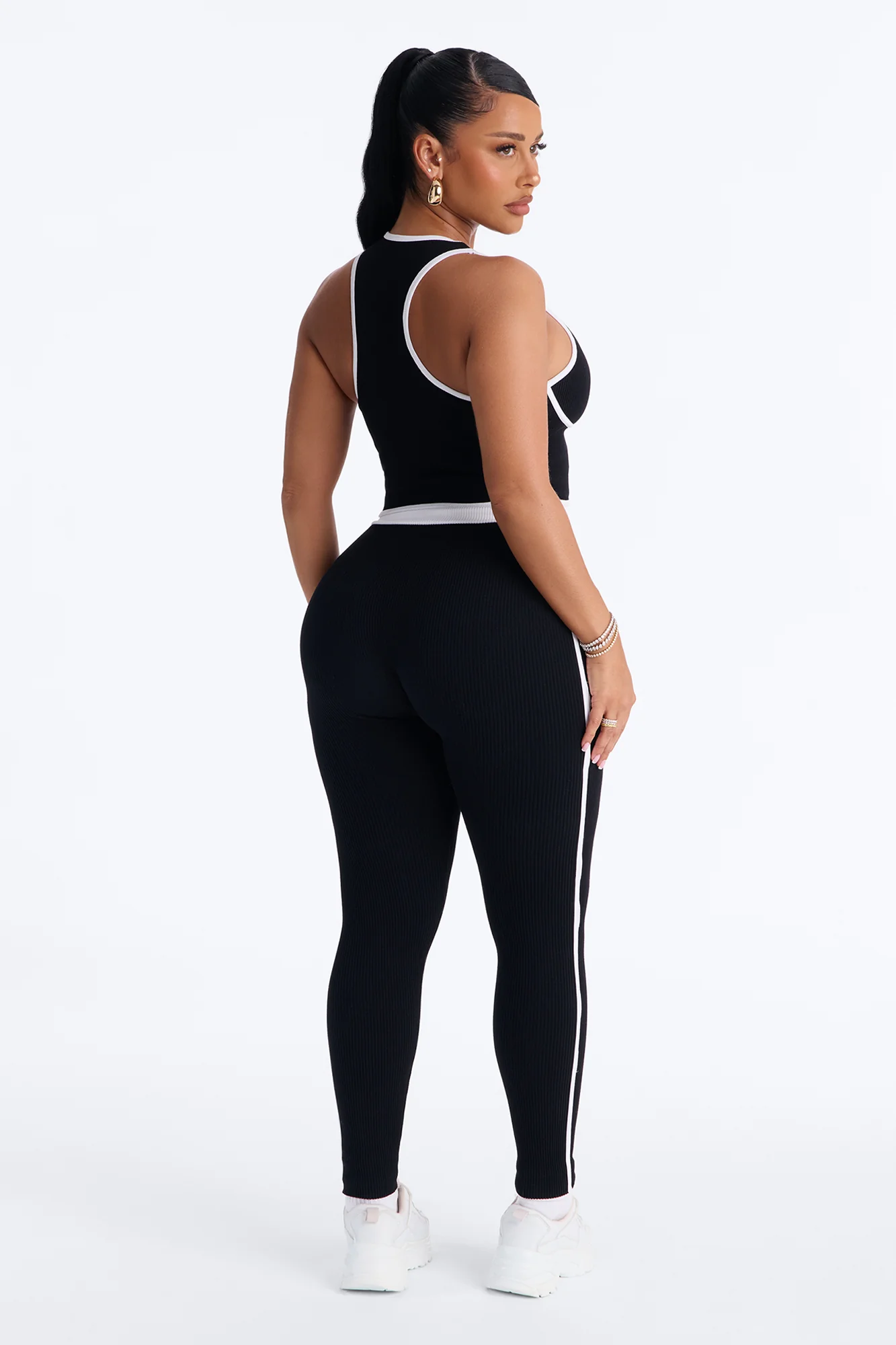 Sunday Mood Seamless Legging Set - Black - Image 4