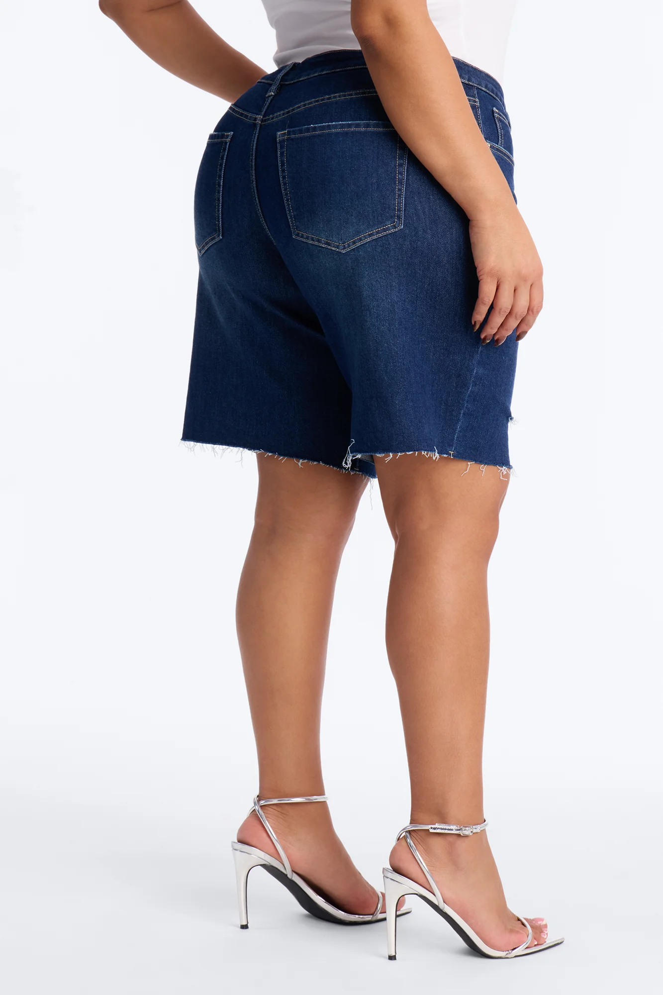 Sundaze Bermuda Denim Shorts - Dark Wash - Image 7