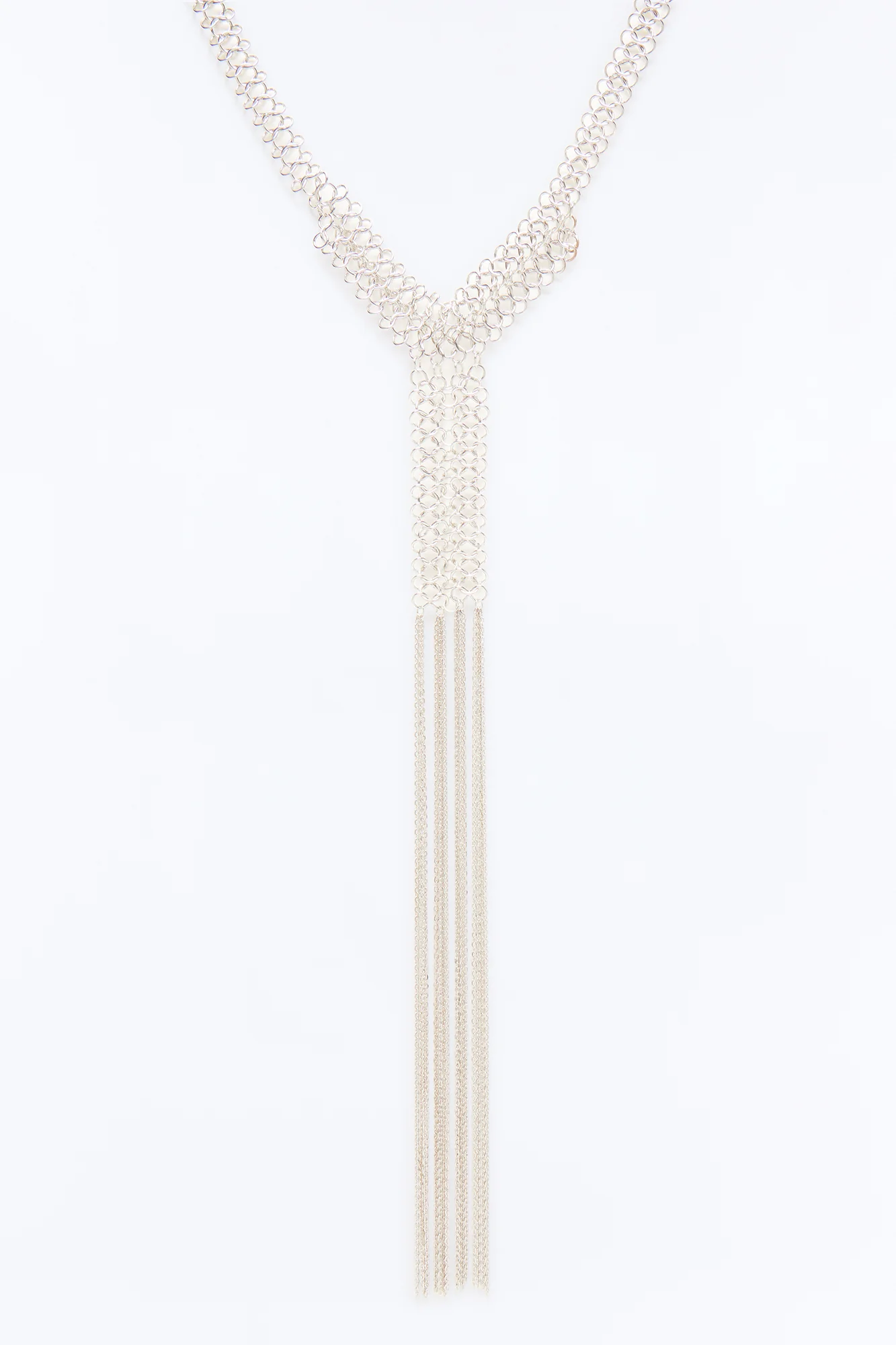 Sundown Sway Fringe Choker - Silver - Image 3