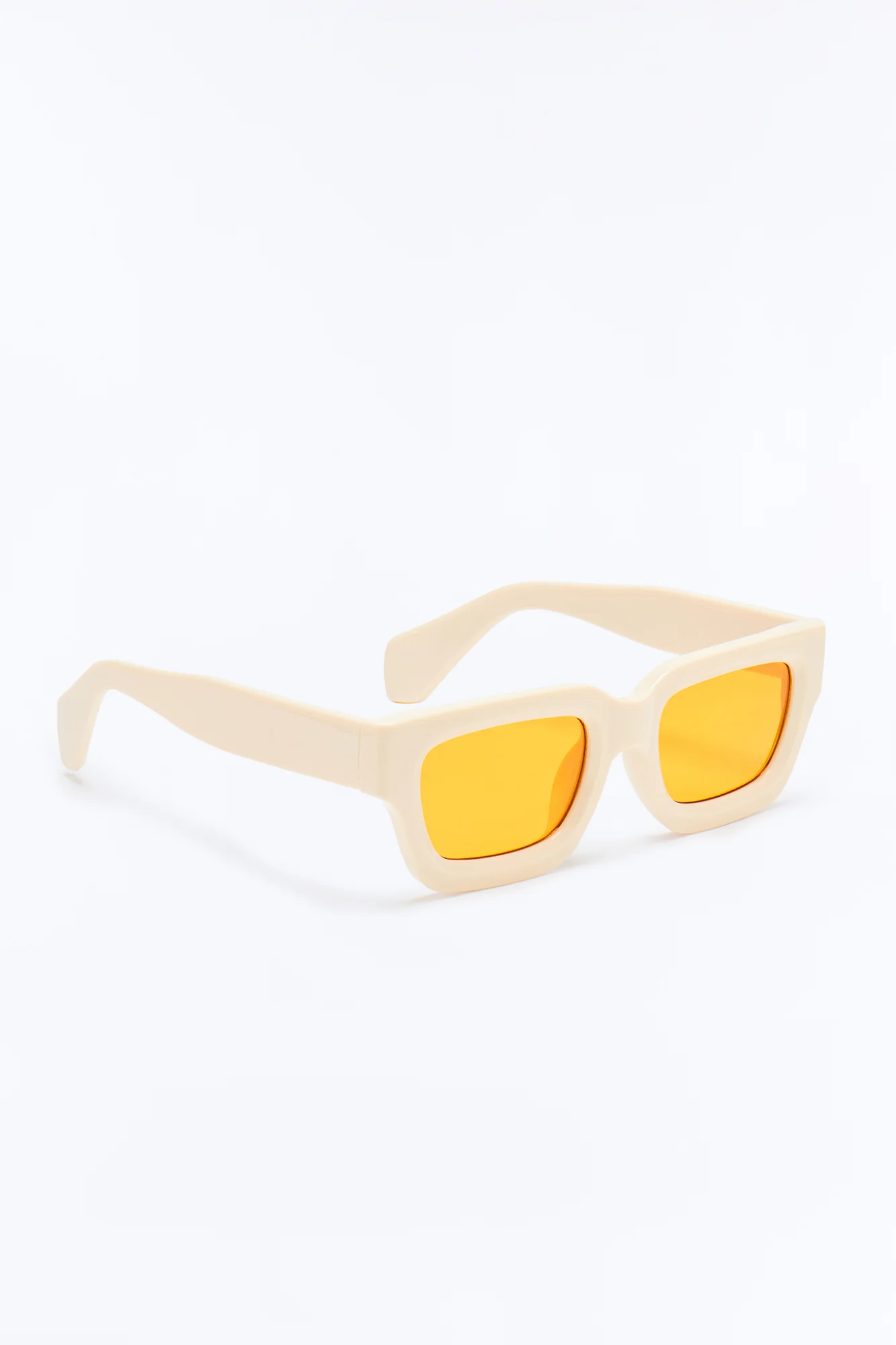 Sunny Days Ahead Square Sunglasses - White - Image 2