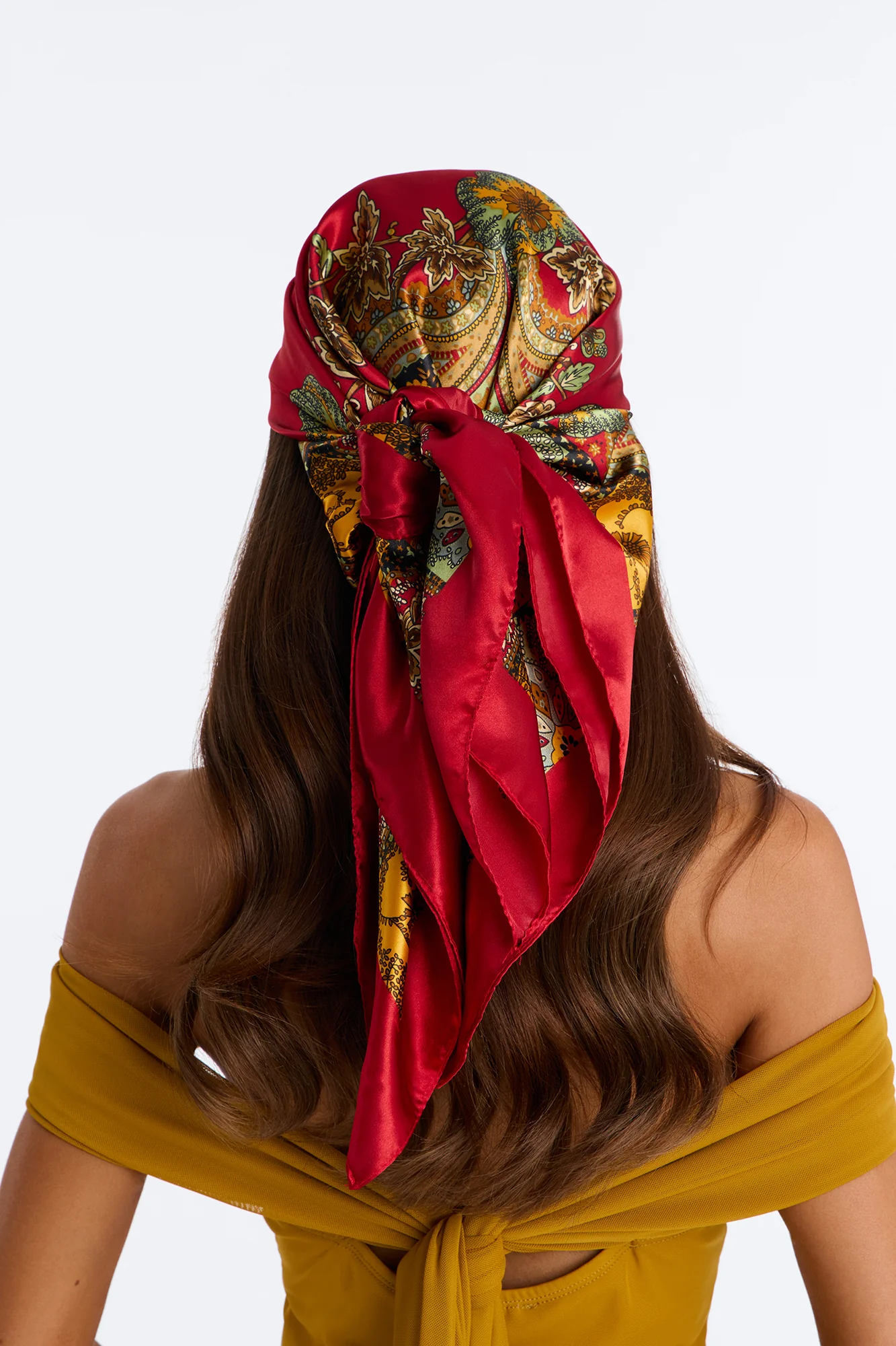 Sunny Shade Head Scarf - Red - Image 3