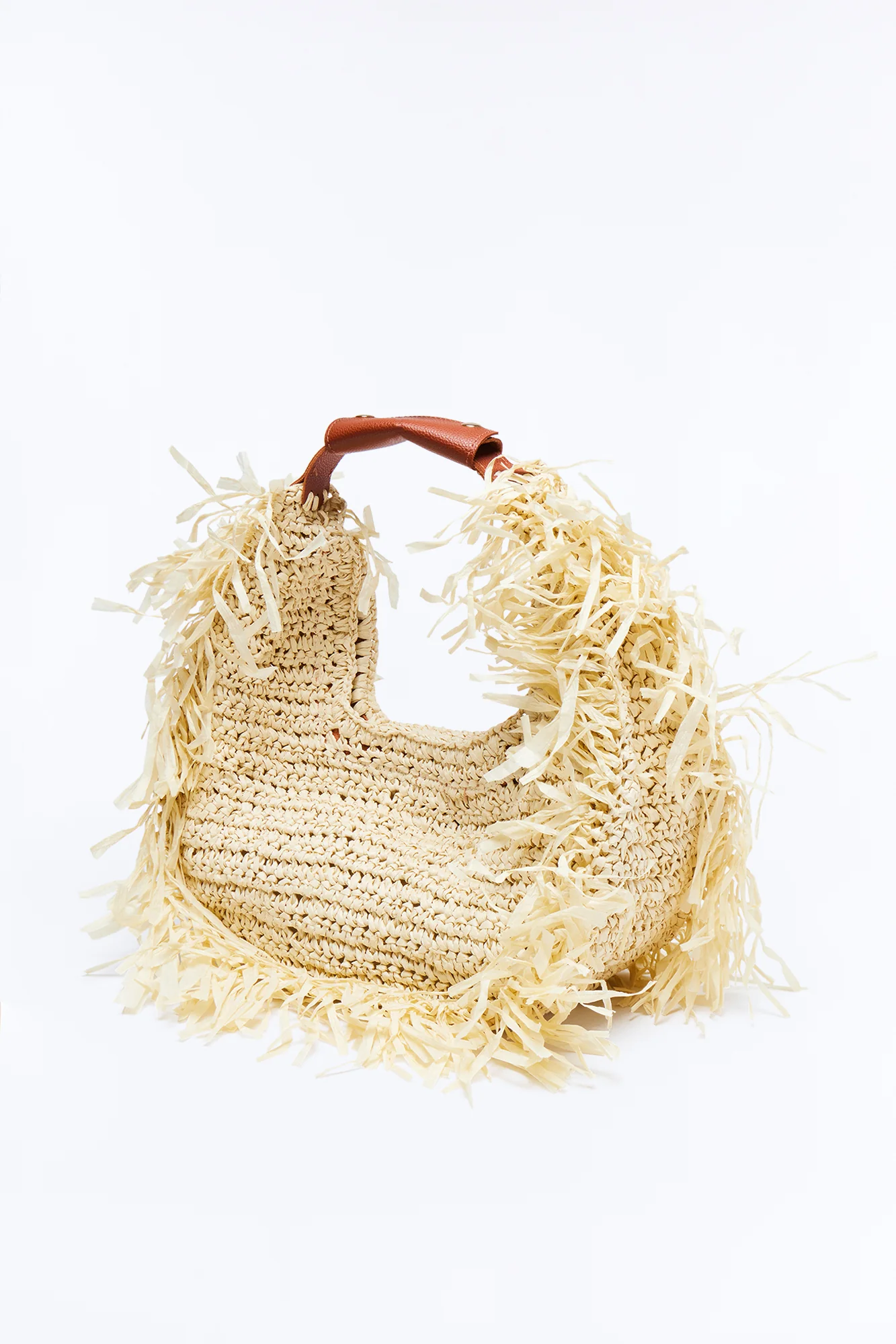 Sunseeker Straw Satchel Handbag - Natural/Combo - Image 4