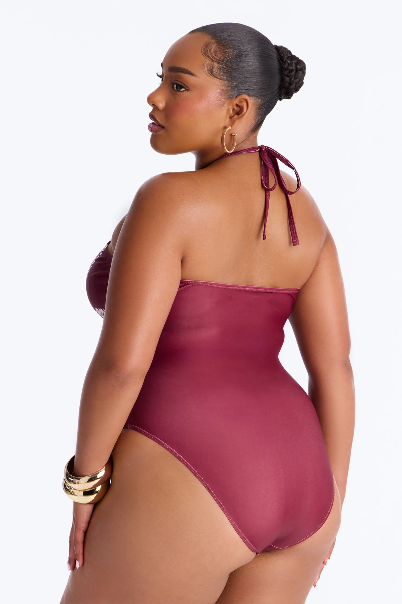 Sunset Serenity 1 Piece Swimsuit - Burgundy/combo - Image 7