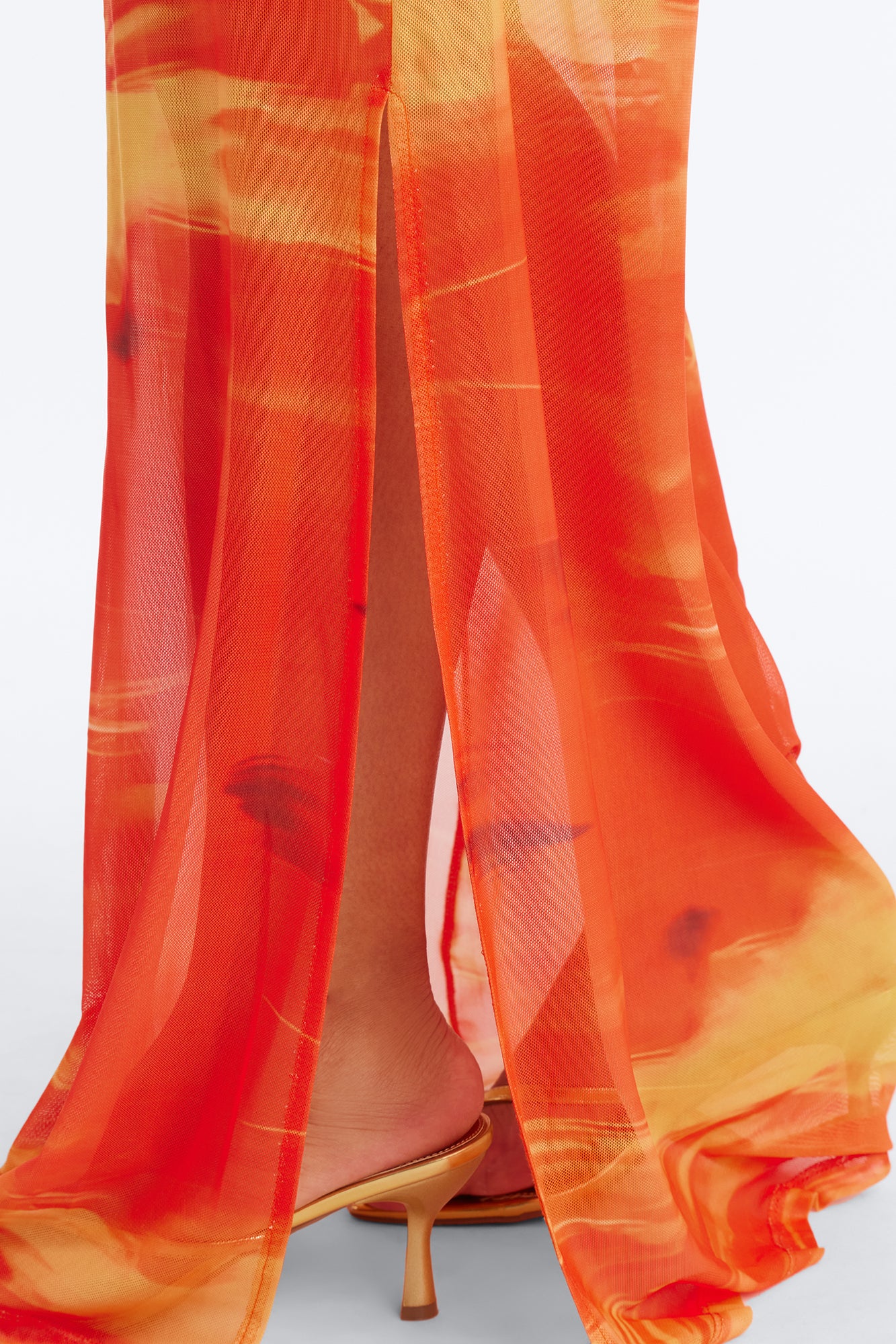 Sunset Swim 1 Piece Swimsuit & Skirt - Orange/combo - Image 8
