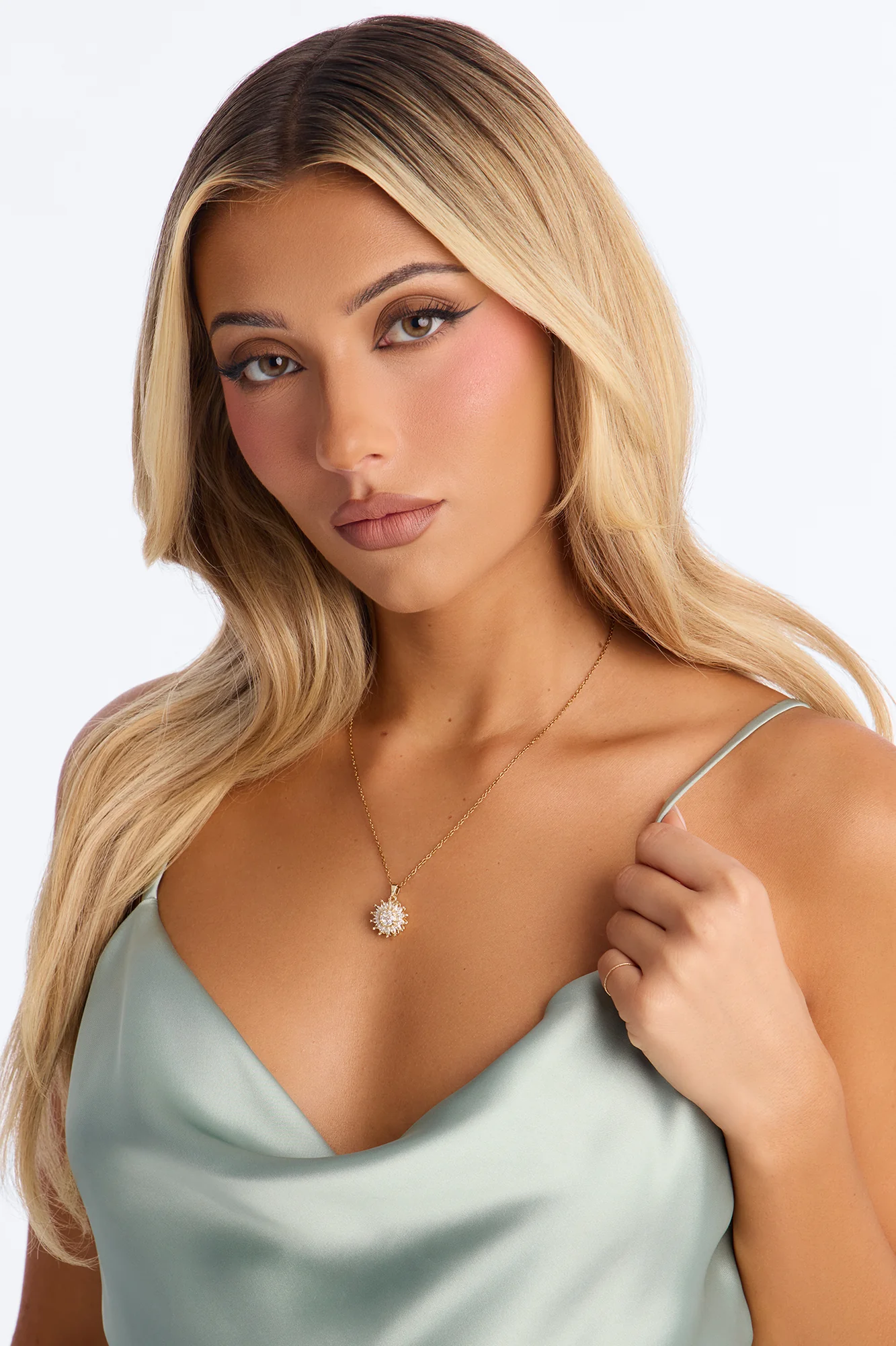 Sunshine Flower Necklace - Gold - Image 2