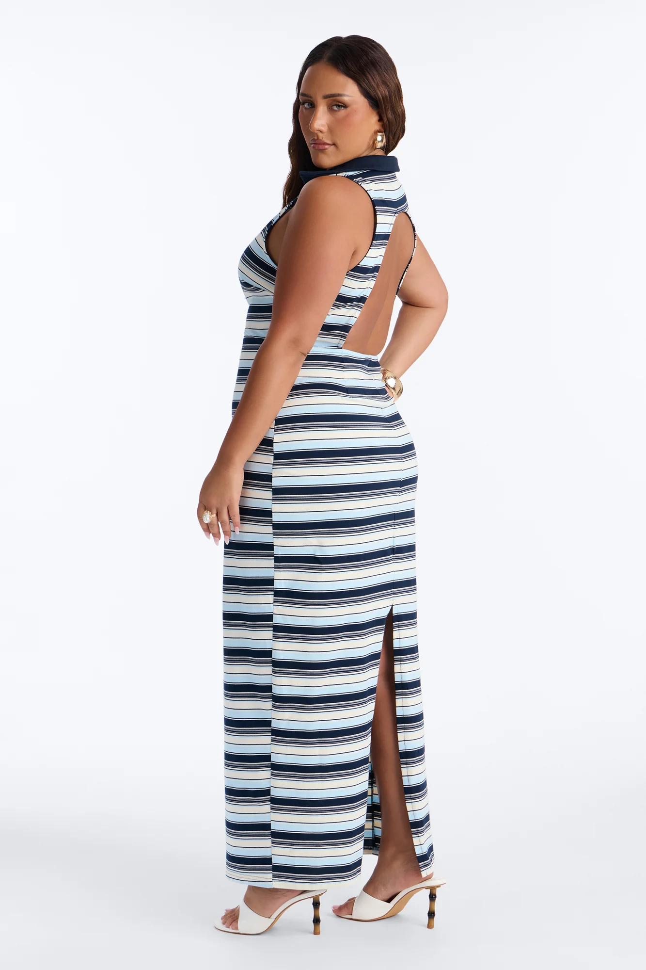 Sunstruck Striped Maxi Dress - Blue/combo - Image 7