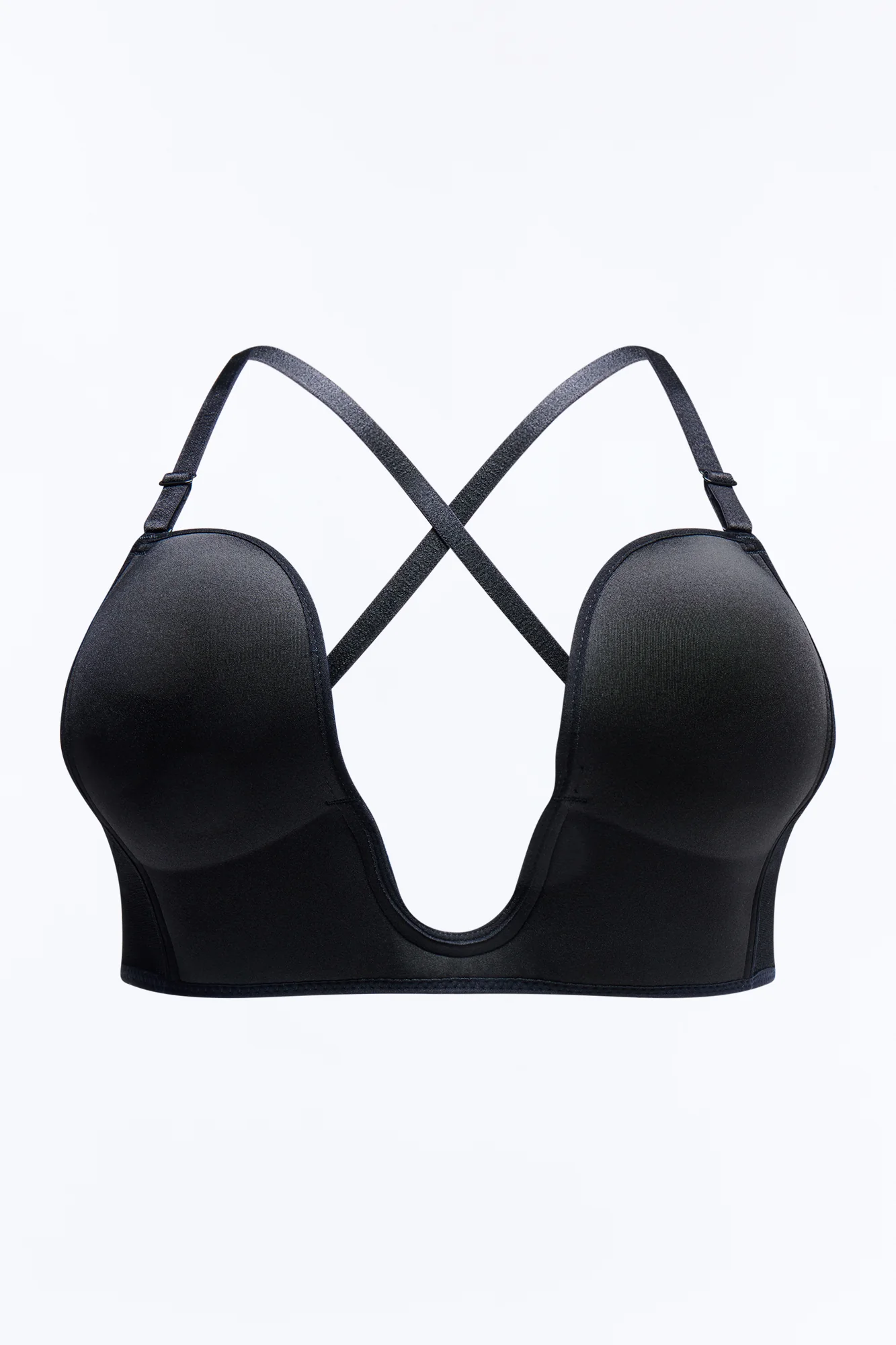 Supportive And Sleek U-Shape Bra - Black - Image 4