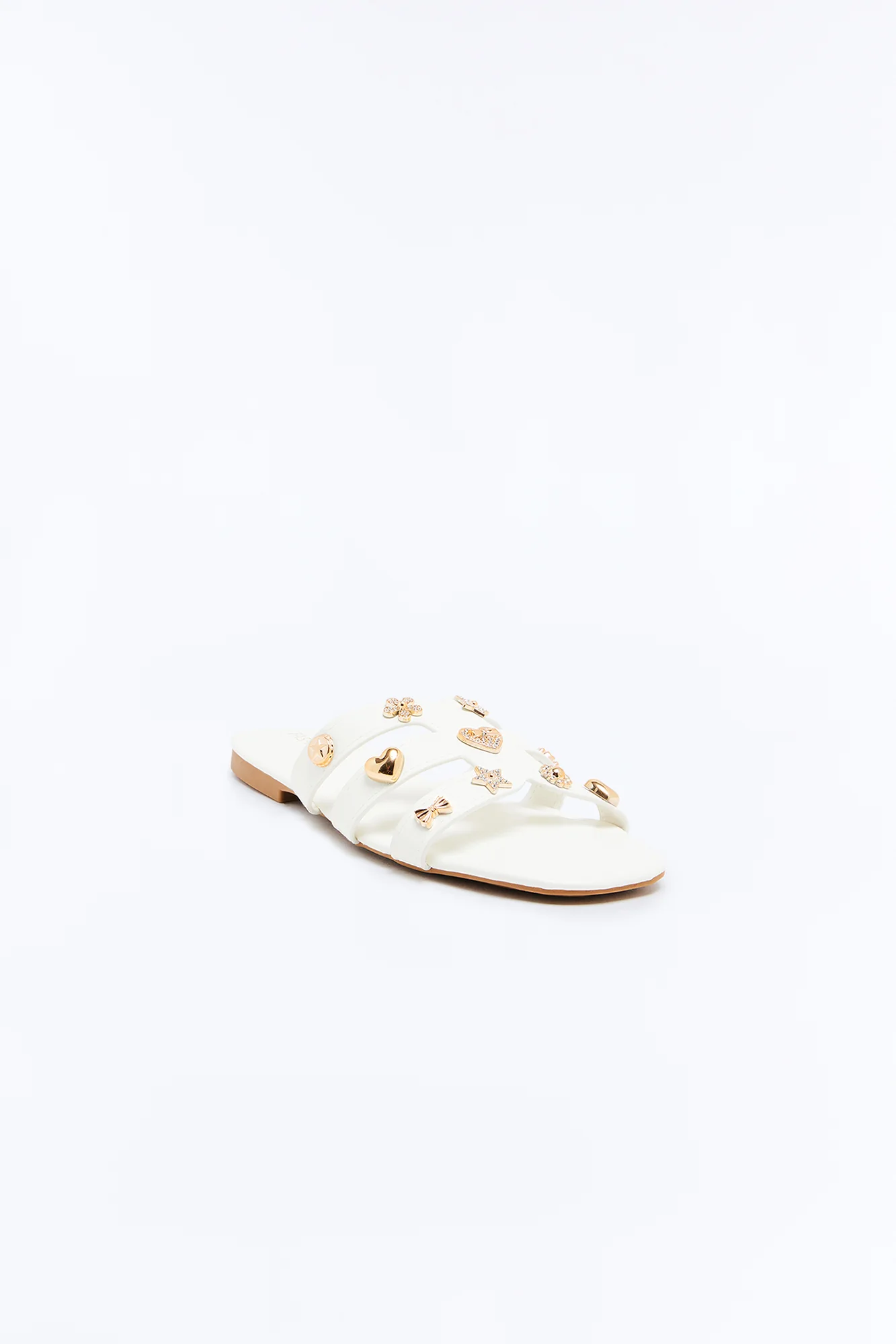 Suvi Charm Sandals - White