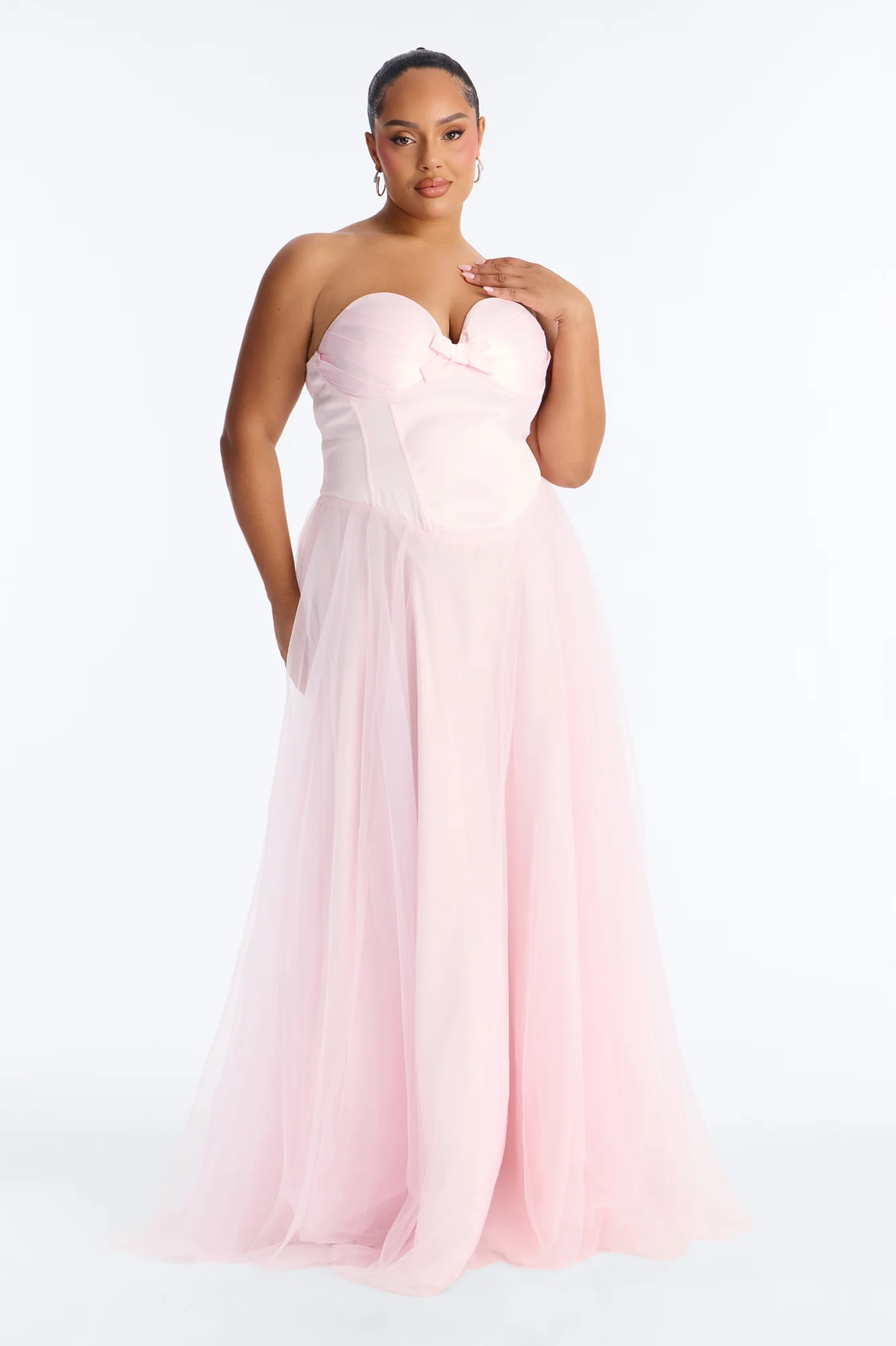Sweet And Femme Tulle Gown - Pink - Image 5