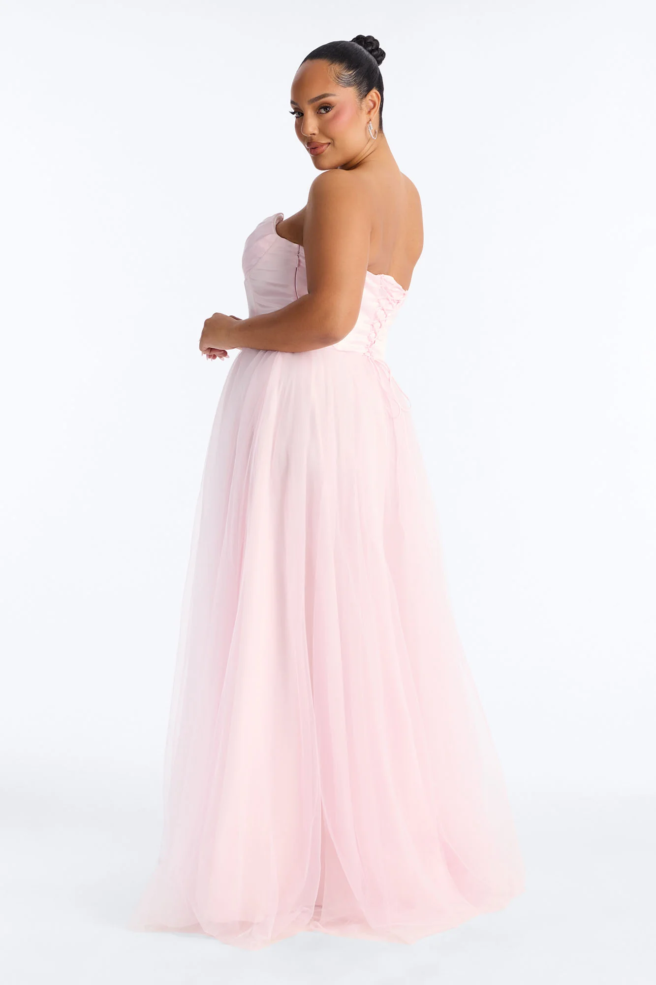 Sweet And Femme Tulle Gown - Pink - Image 8